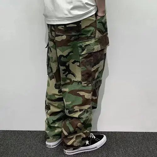 Designer baggy y2k hiphop camo cargo pants Size US 34 / EU 50 - 2 Thumbnail