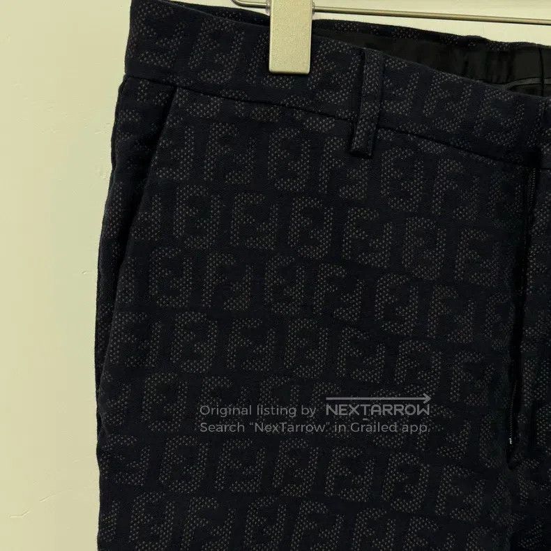 Fendi Fendi Letter Logo Full Print Trousers Size 50L - 2 Thumbnail