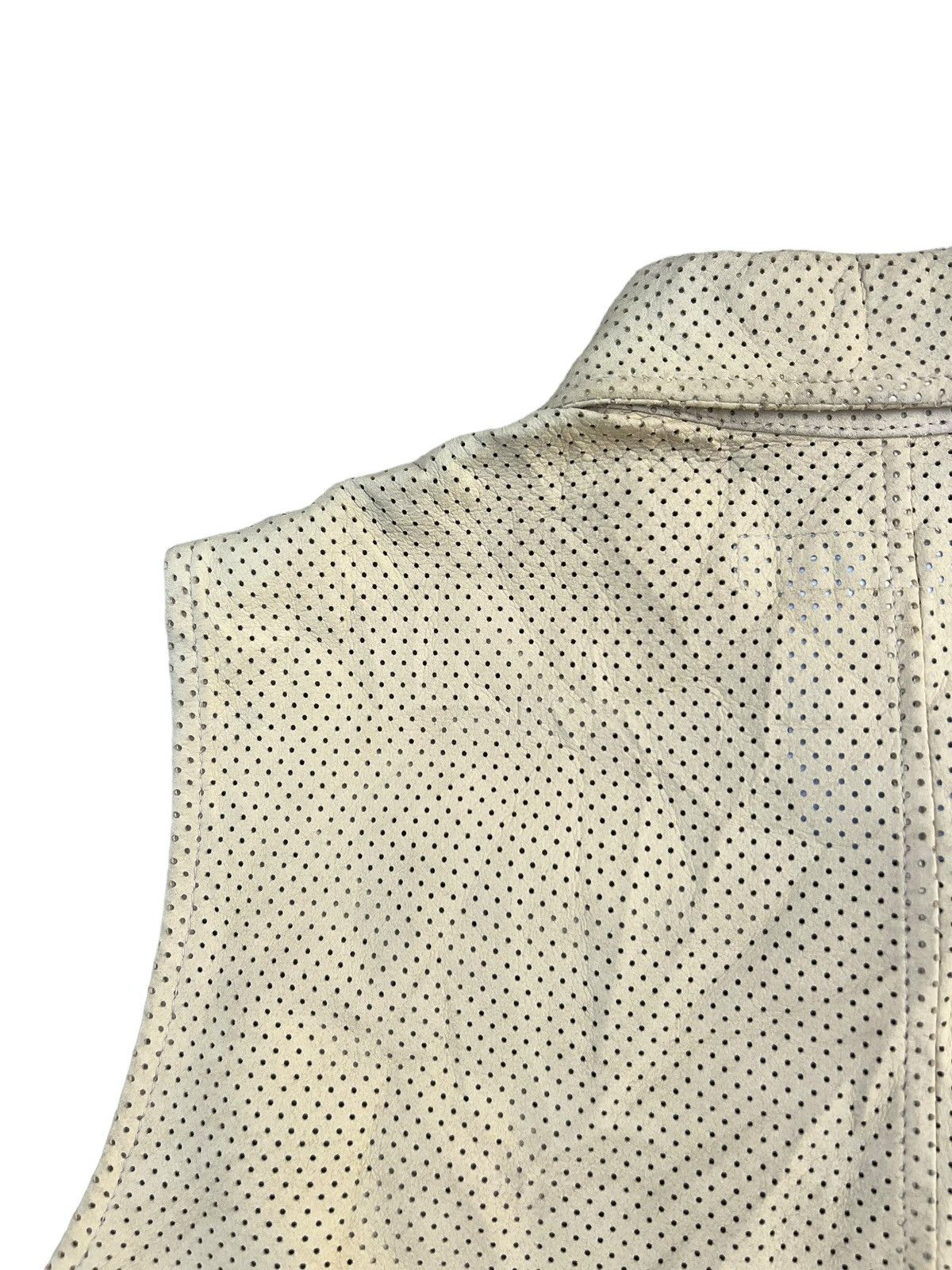 Katharine Hamnett London Vintage KHL Sheepskin Mesh Leather Shirt Sleeveless Size US S / EU 44-46 / 1 - 13 Thumbnail