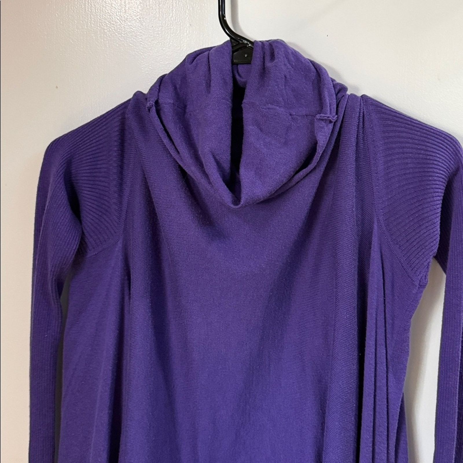 Bcbgmaxazria Vintage 90’s BCBGMaxAzria Vibrant Purple Silk Blend Knit Top Size XS / US 0-2 / IT 36-38 - 2 Thumbnail