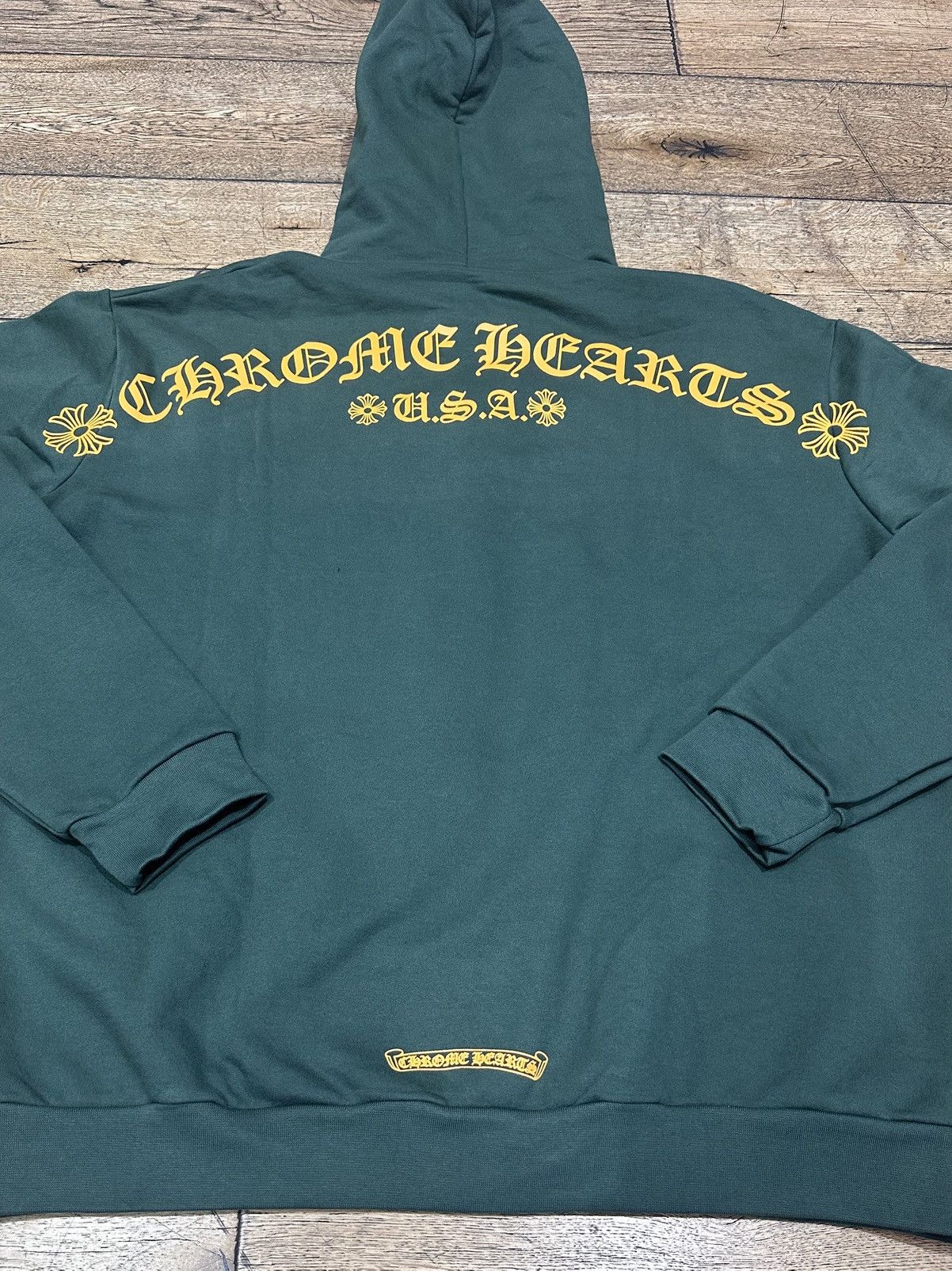 Chrome Hearts Chrome Hearts Shoulder Logo Hoodie Green Size US XL / EU 56 / 4 - 1 Thumbnail