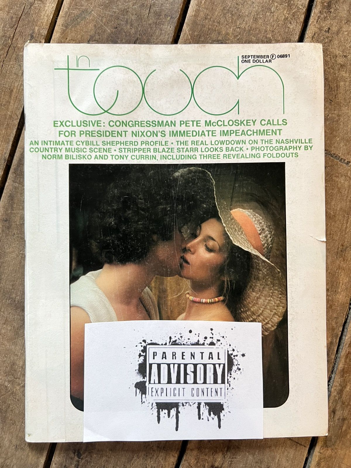 Vintage In Touch Magazine - September 1974 - Rare Magazine For Men Size ONE SIZE - 1 Thumbnail