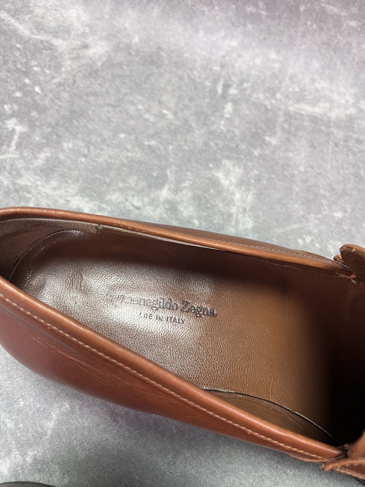 Ermenegildo Zegna Ermenegildo Zegna Brown Slip On Loafers 8 uk Size US 9.5 / EU 42-43 - 10 Thumbnail