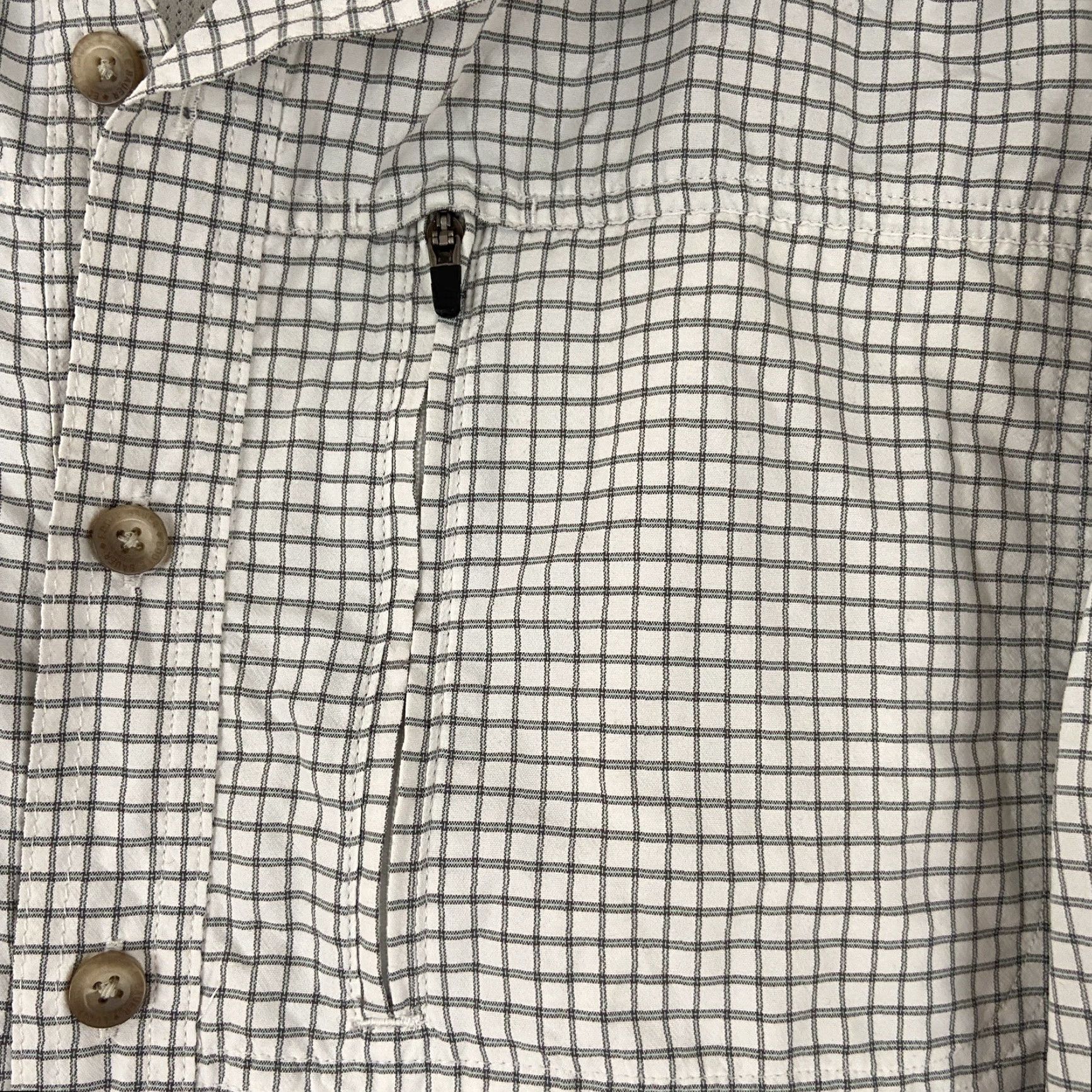Eddie Bauer Eddie Bauer Button-Up Shirt L Tall Men Outdoors Plaid Long Sleeve White Green Multicolor Pockets All Seasons Casual Travel Mens Size US L / EU 52-54 / 3 - 5 Thumbnail