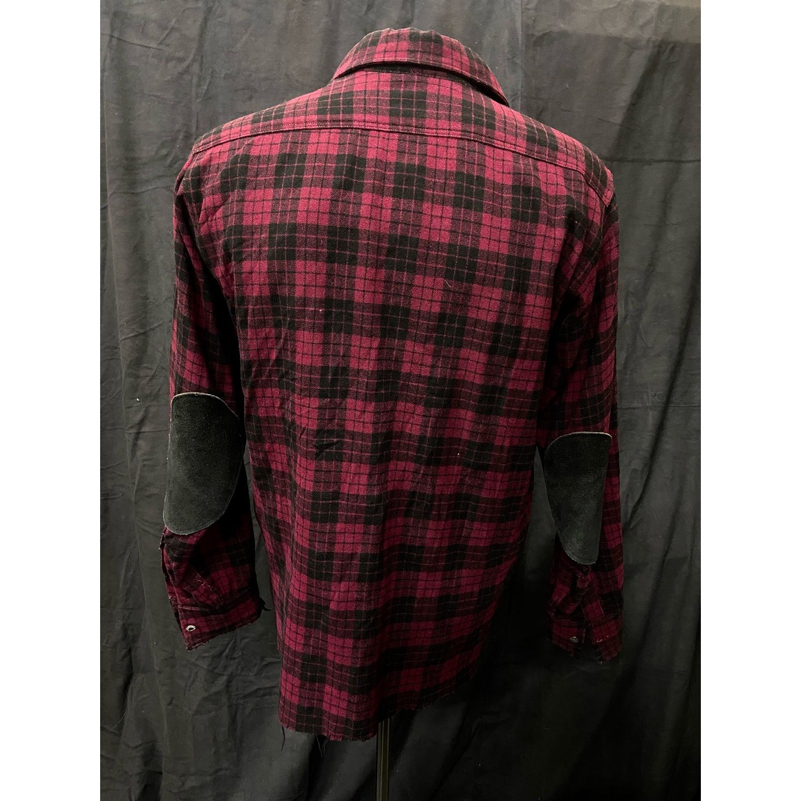 Vintage 30s 40s Vintage Pendleton Red Black Plaid Flannel Work Shirt Size US M / EU 48-50 / 2 - 3 Thumbnail