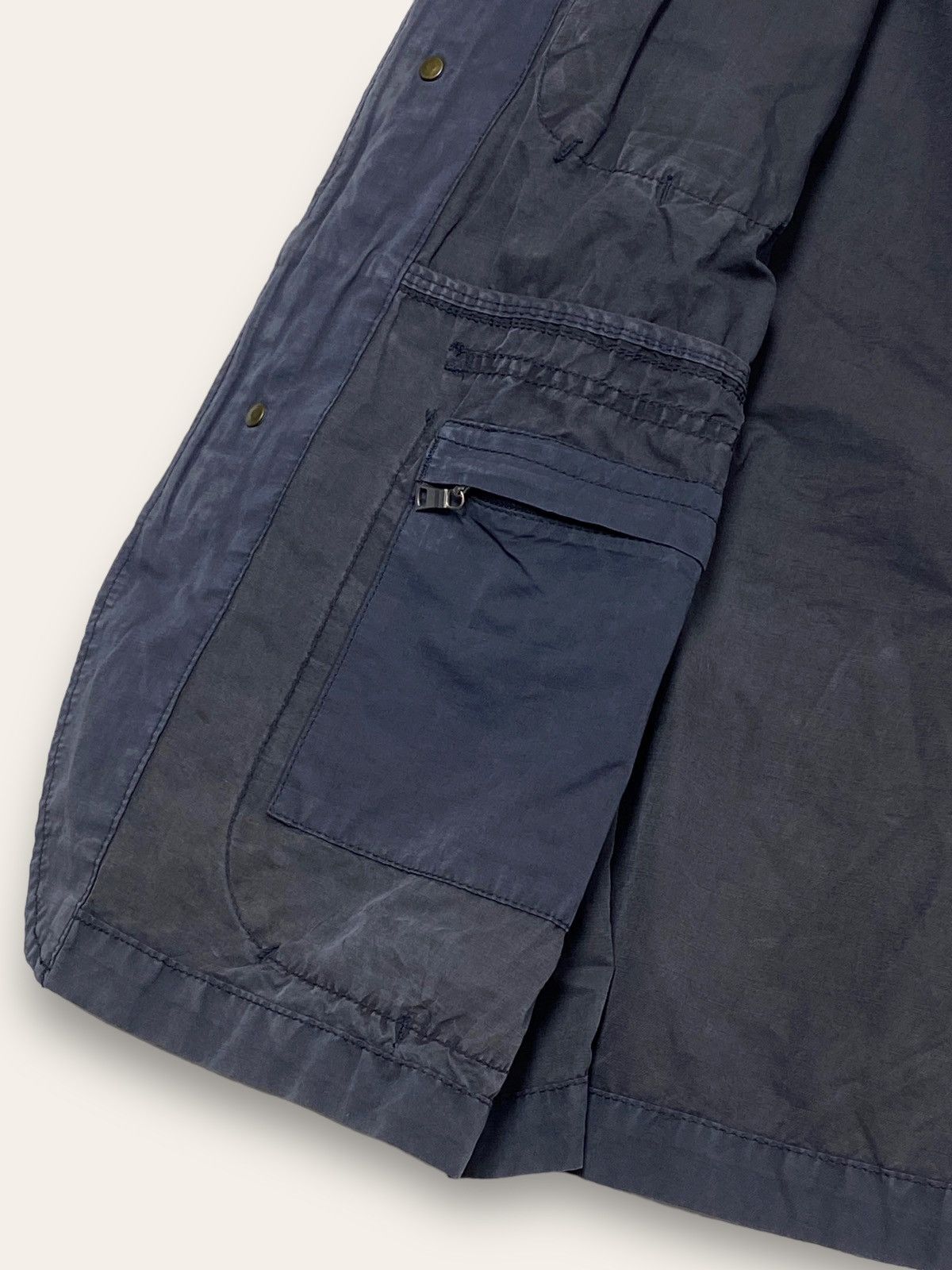 Hackett Vintage HACKETT Multi Pocket Navy Faded Light Jacket Size US M / EU 48-50 / 2 - 9 Thumbnail