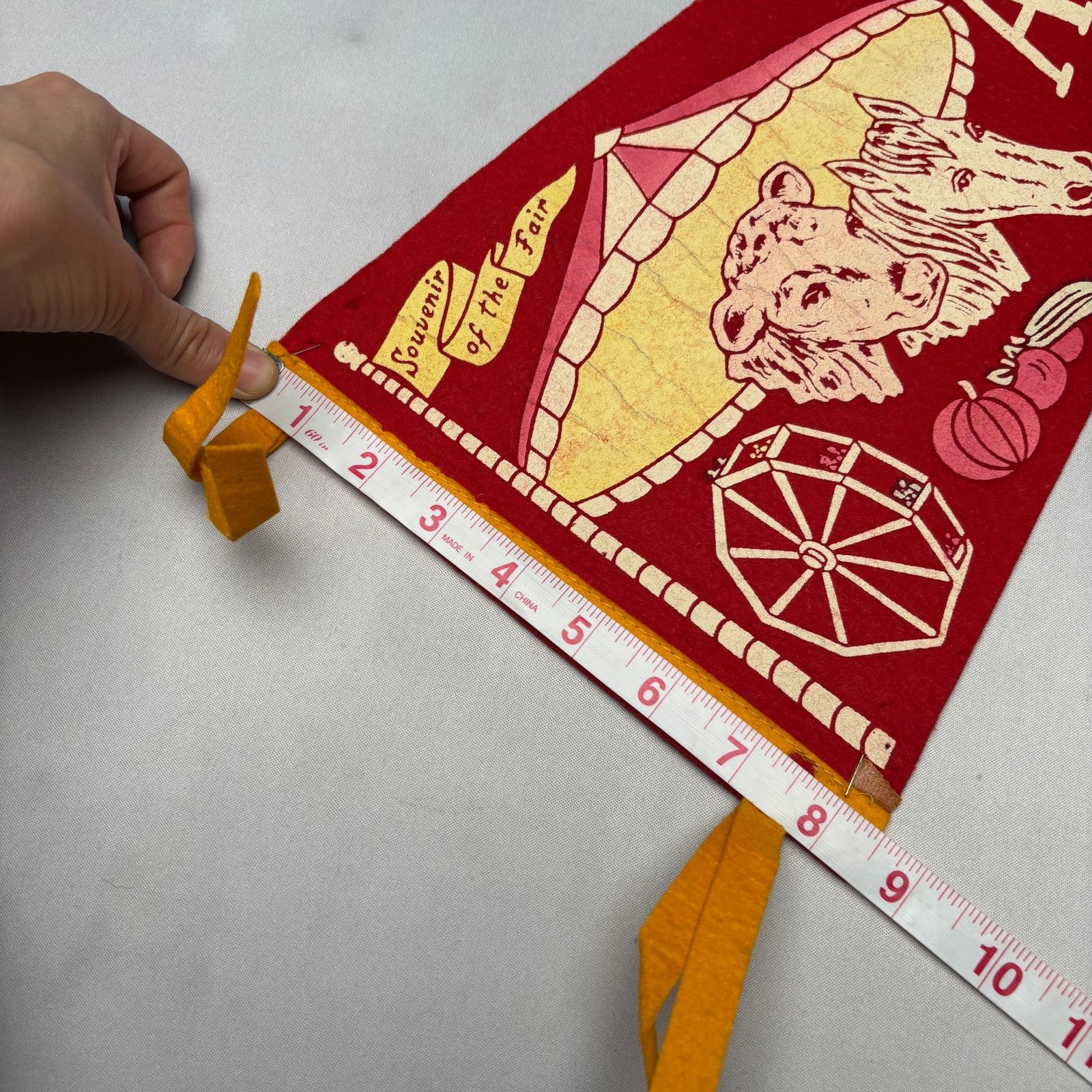 Vintage Vintage Alameda County Fair Pleasanton Felt Pennant 1950s Size ONE SIZE - 9 Thumbnail