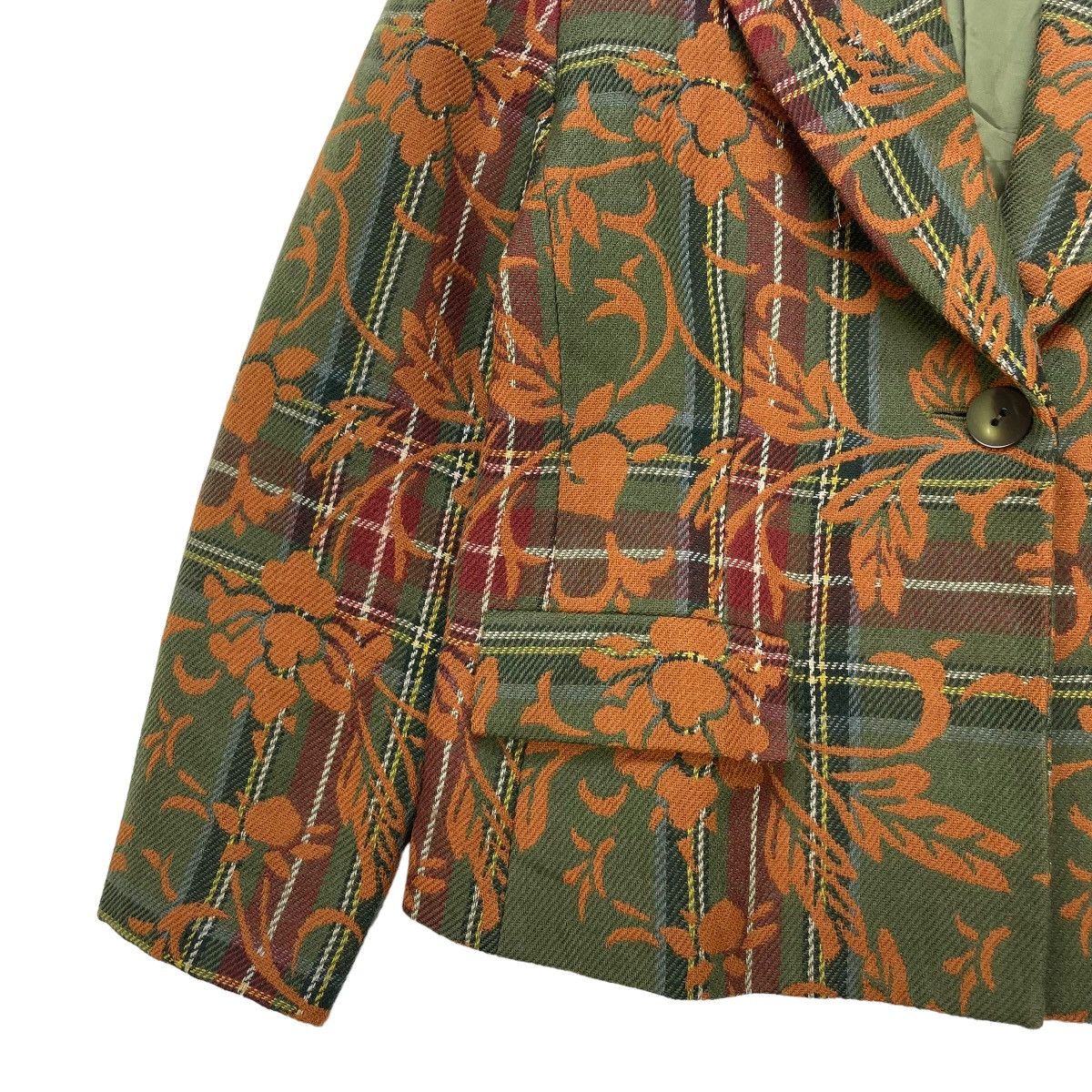 Designer Gorgeous Pierre Cardin Real Live Floral Printed Jacket Size M / US 6-8 / IT 42-44 - 4 Thumbnail