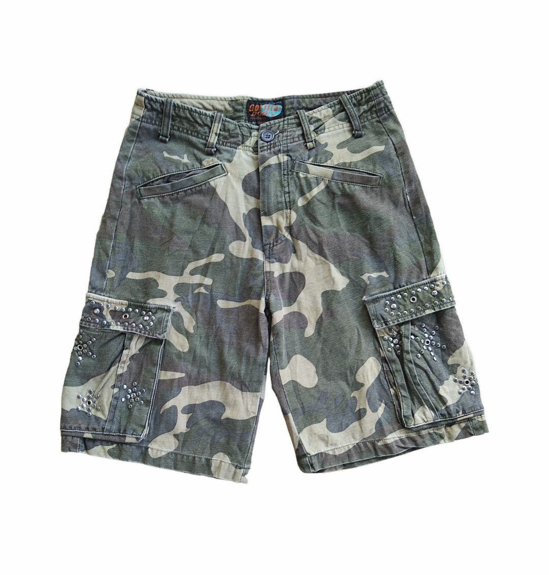 Beauty Beast × Japanese Brand × KMRii Vtg 90s Gorilla pop x Rockin Jelly Bean Studed Army Cargo Size US 38 / EU 54 - 1 Thumbnail