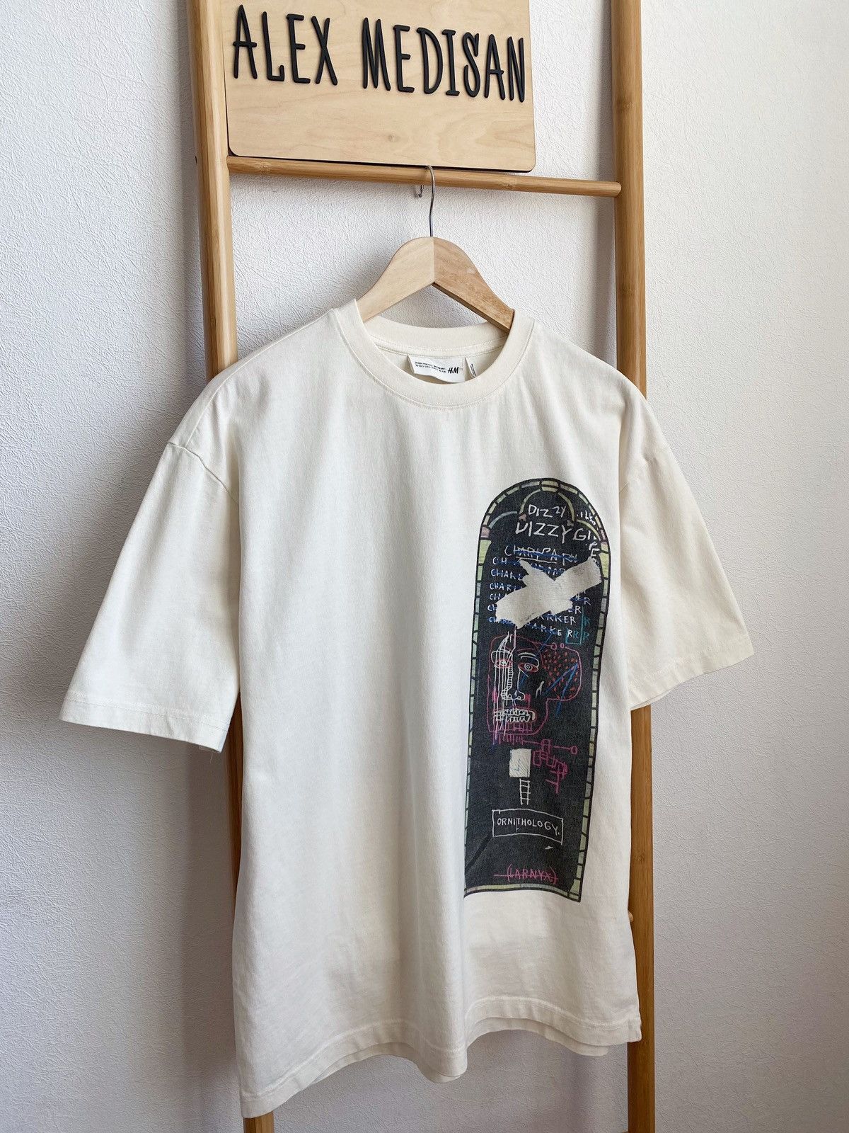 H&M × Jean-Michel Basquiat × Who Decides War WHO DECIDES WAR x BASQUIAT x H&M RELAXED FIT COTTON T-SHIRT Size US S / EU 44-46 / 1 - 2 Thumbnail