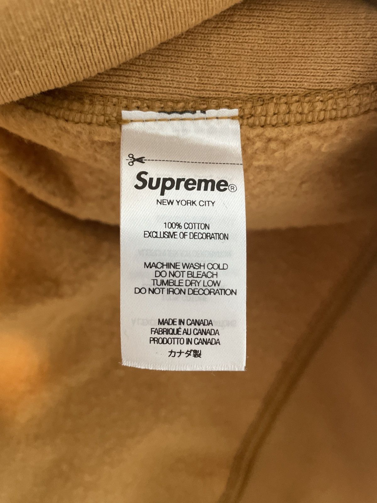 Supreme Supreme Mustard Yellow Box Logo Hoodie Size US XL / EU 56 / 4 - 3 Thumbnail