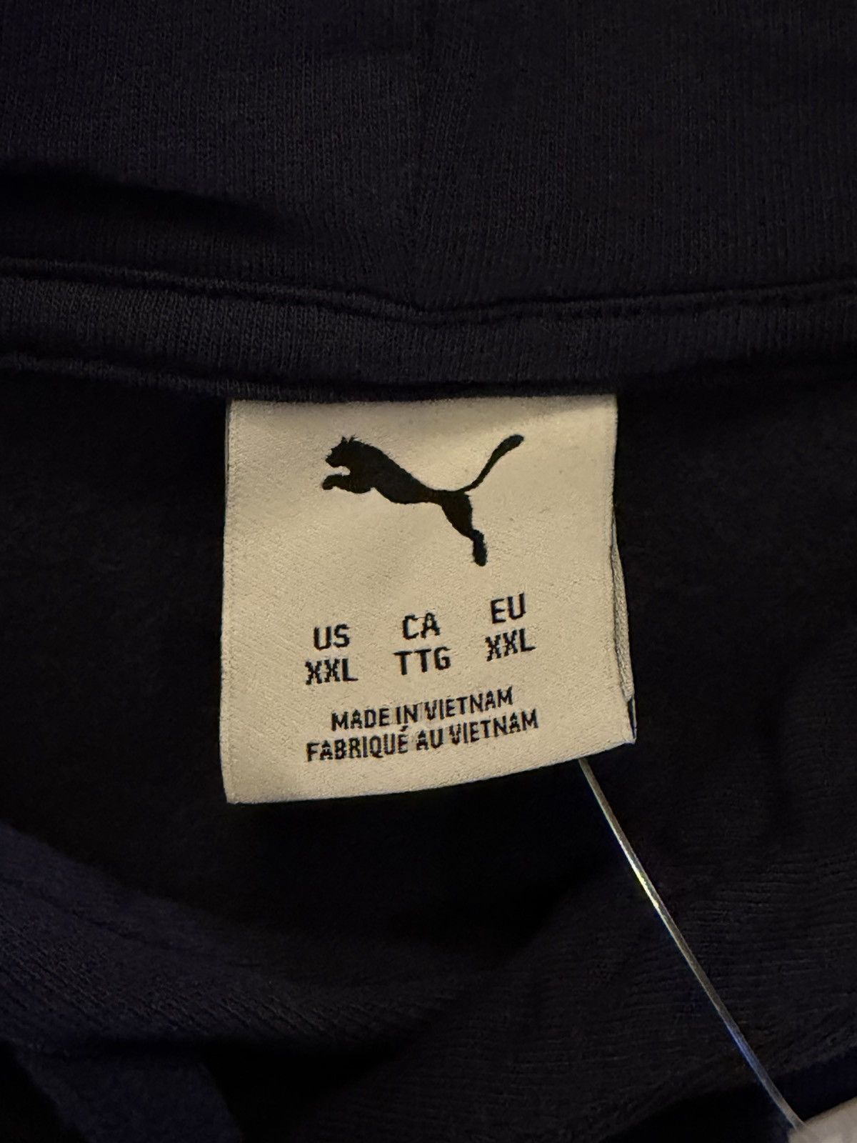 Puma Puma Essentials Overlap Hoodie Blue Long Sleeve Pullover Size US XXL / EU 58 / 5 - 4 Thumbnail