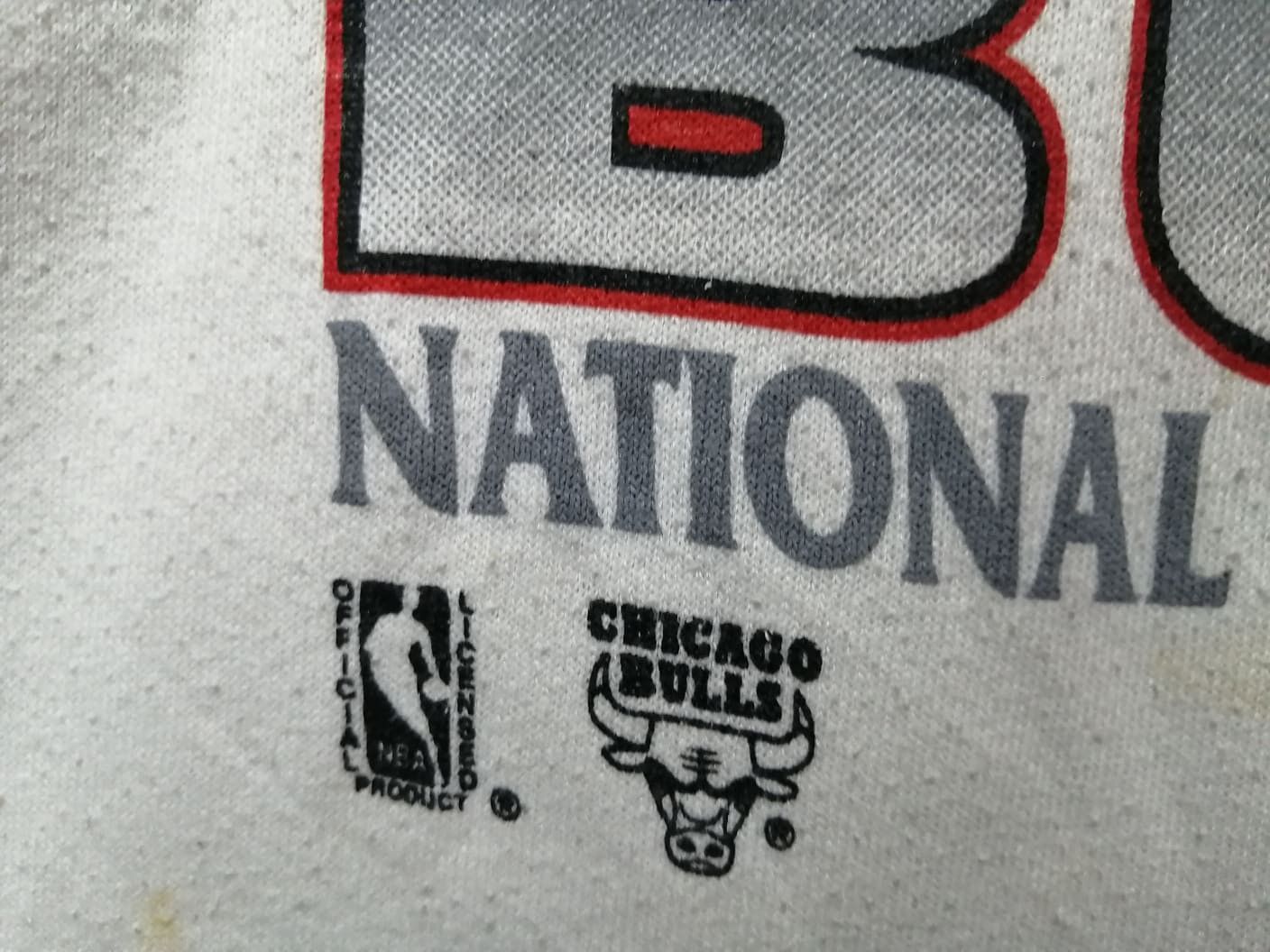 NBA × Vintage 1993 Vintage Chicago Bulls Basketball Sweatshirt Very Rare Size US L / EU 52-54 / 3 - 5 Thumbnail