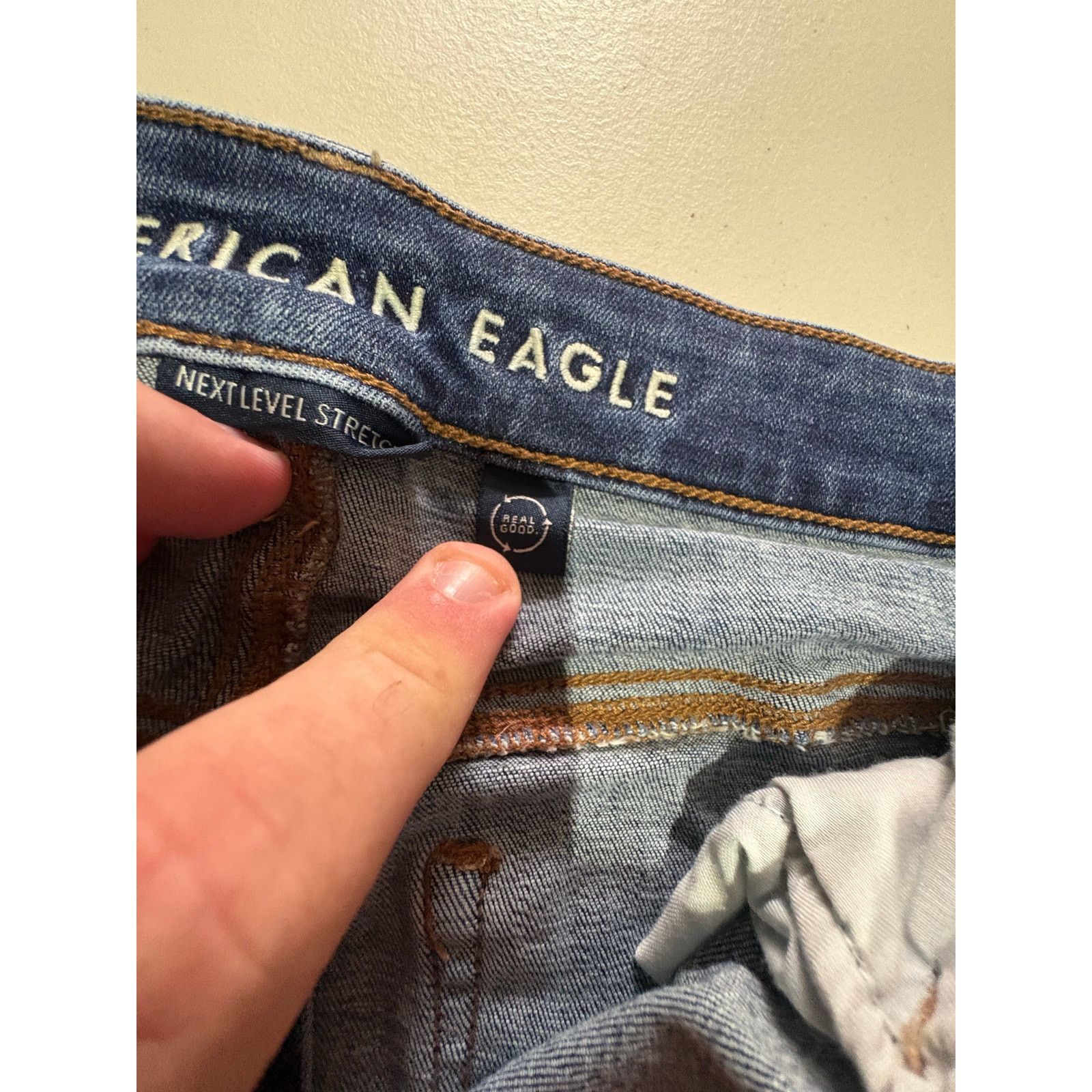American Eagle Outfitters American Eagle Womens 14 Next Level Stretch Bootcut Jeans Size 36" / US 14 / IT 50 - 3 Thumbnail