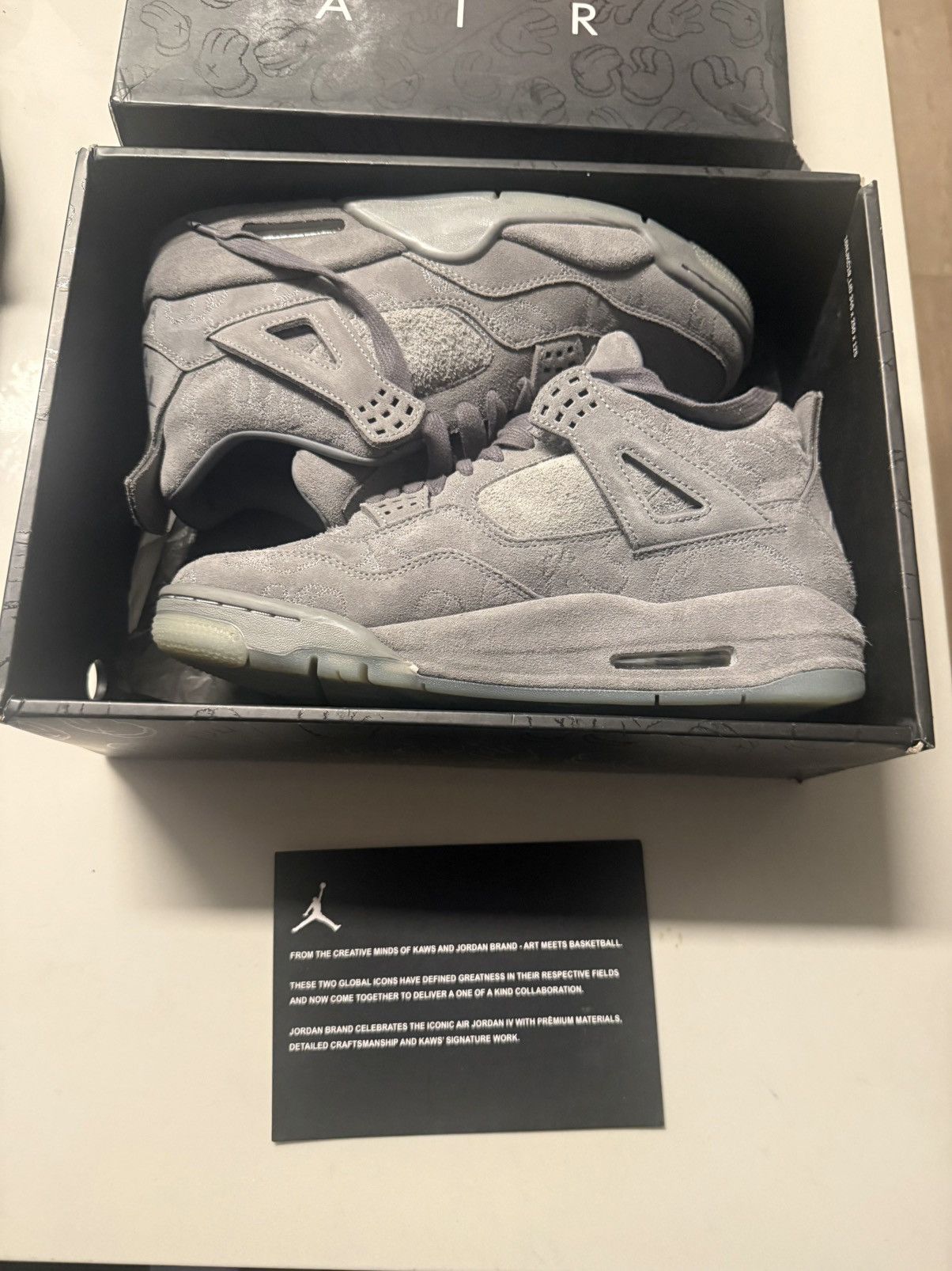Jordan Brand × Kaws KAWS X JORDAN 4 RETRO 'COOL GREY' Size US 10 / EU 43 - 2 Thumbnail