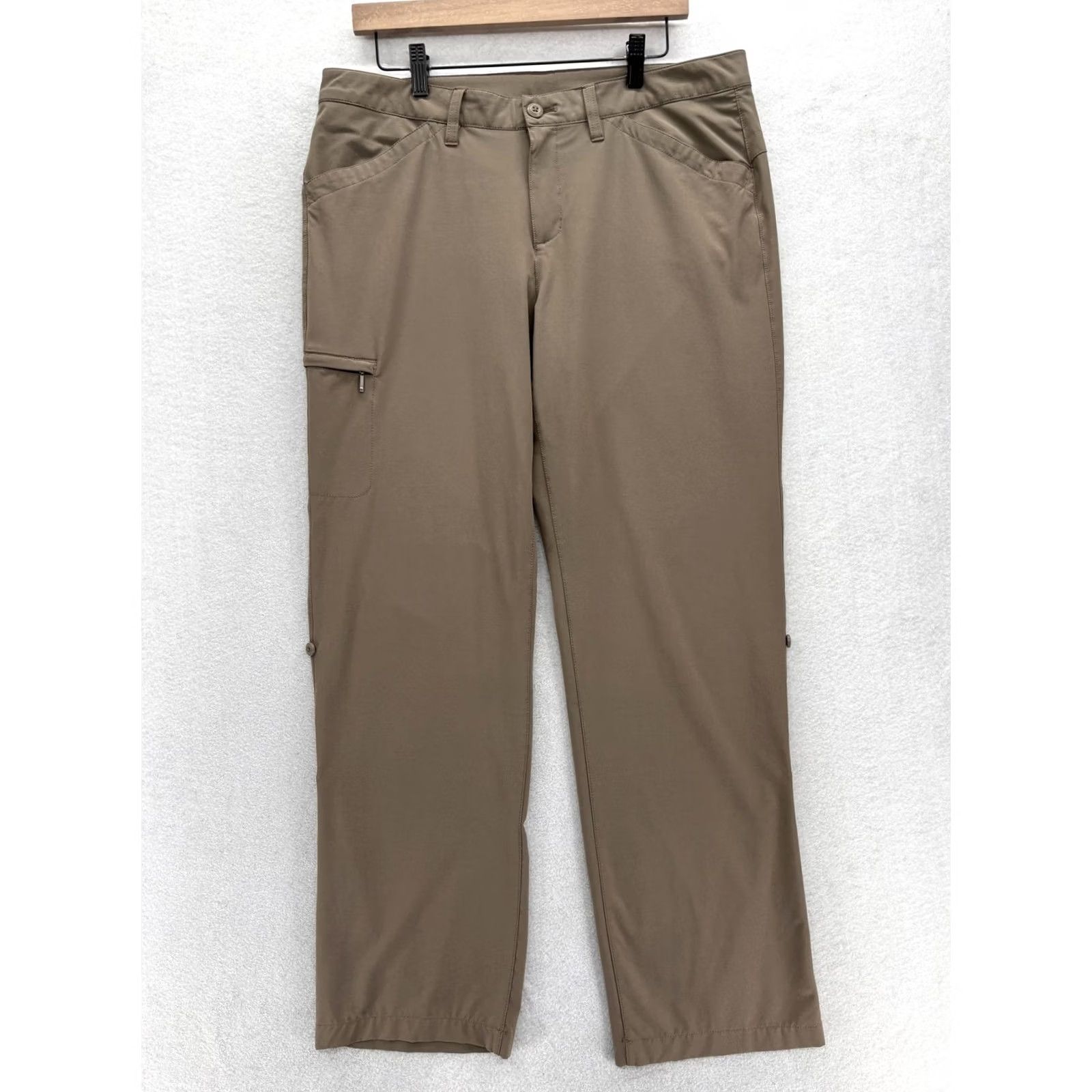 Eddie Bauer Eddie Bauer Travex Roll-Up Hiking Pants Womens 12 Brown Stretch Pockets Camp Size 34" / US 12 / IT 48 - 2 Thumbnail