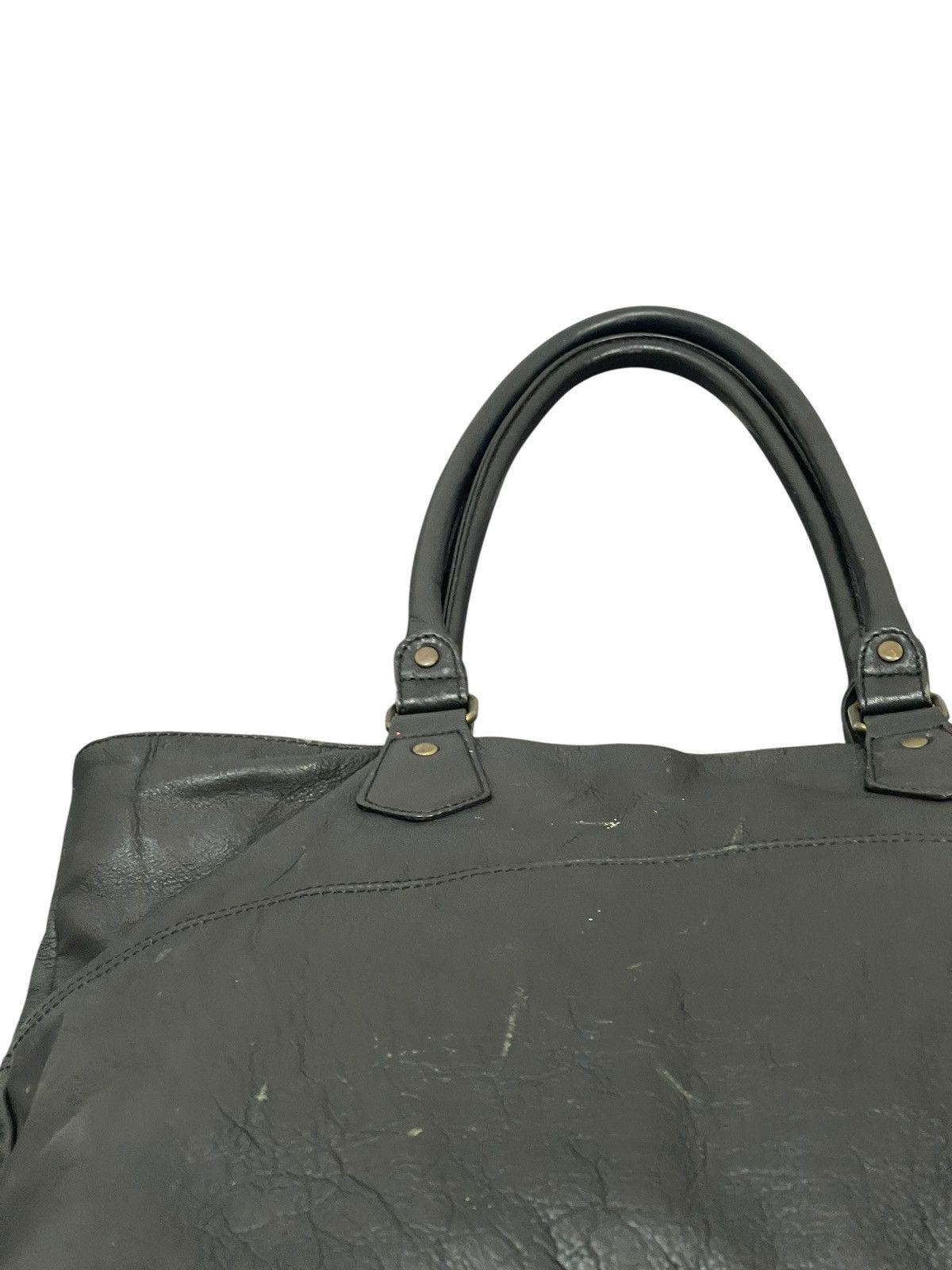 Leather Full Leather Ships Jet Blue Tote Shoulder Bag 1🟩2 Size ONE SIZE - 18 Thumbnail