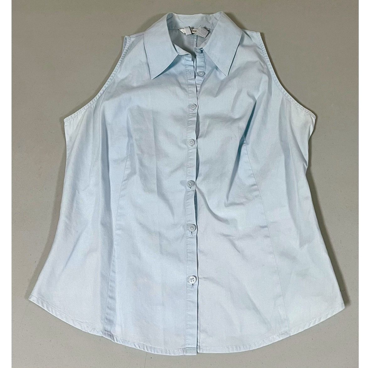 Zara Zara Collared Sleeveless Button-Down Shirt Top Blouse Size S Size S / US 4 / IT 40 - 3 Thumbnail