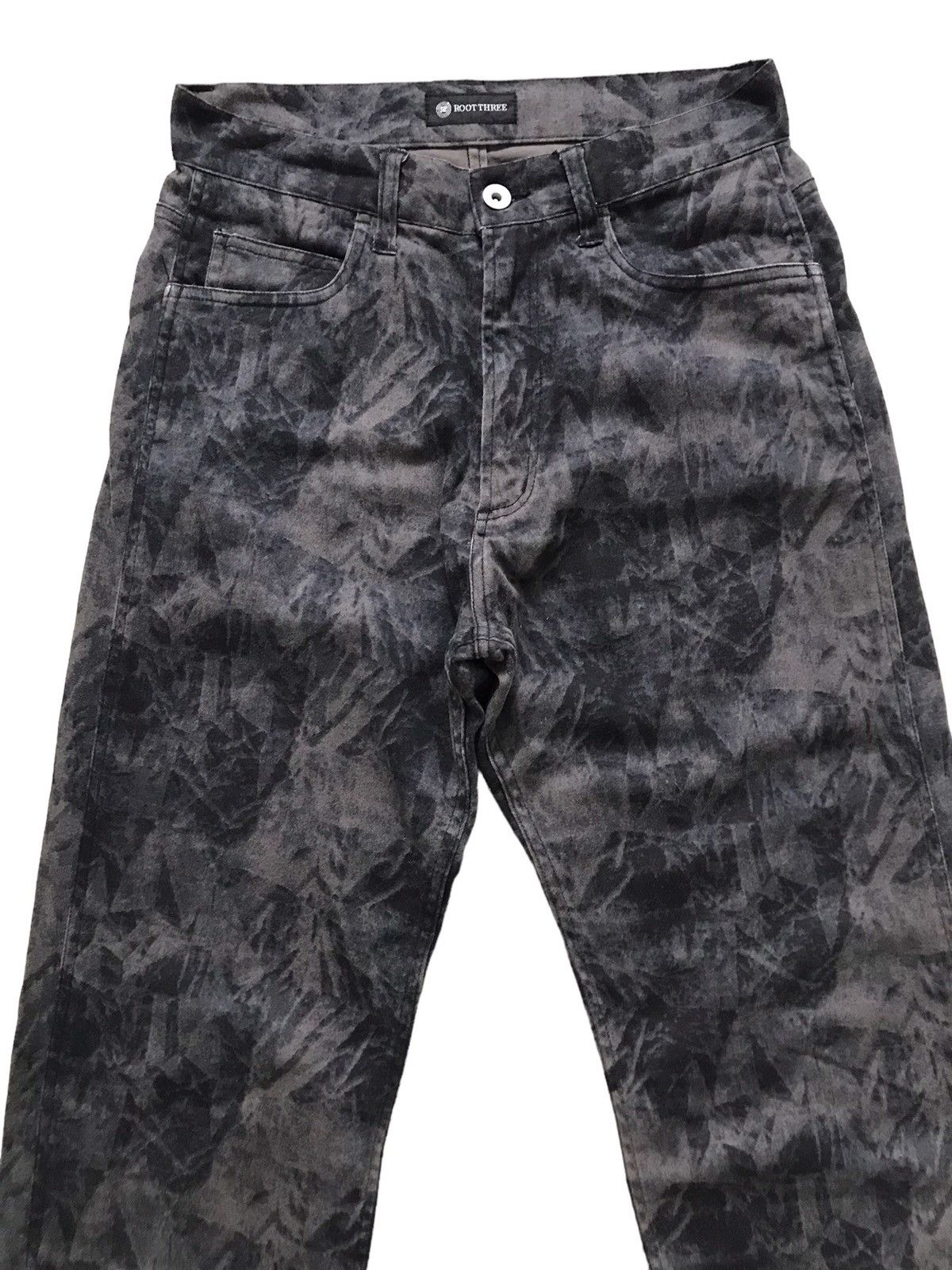 Japanese Brand Root Three Japan Abstract Art Pants Size US 28 / EU 44 - 4 Thumbnail