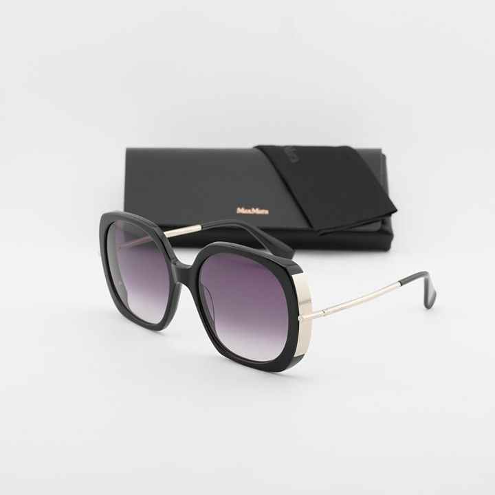Max Mara Max Mara MALIBU9 MM0079 01B Sunglasses Black Butterfly Frame Size ONE SIZE - 11 Thumbnail