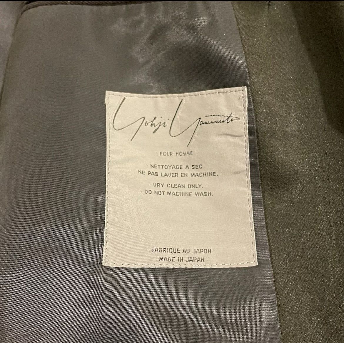Yohji Yamamoto Yohji Yamamoto Pour Homme Blazer Size 52L - 3 Thumbnail