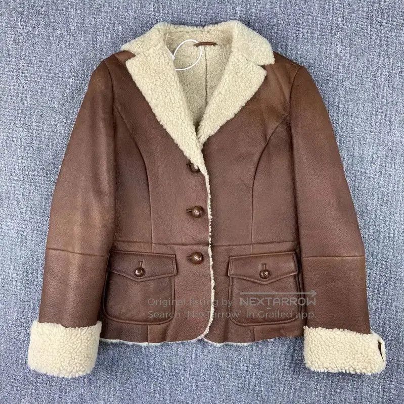 Max Mara MaxMara Brown Shearling Women's Jacket . Size M / US 6-8 / IT 42-44 - 1 Thumbnail