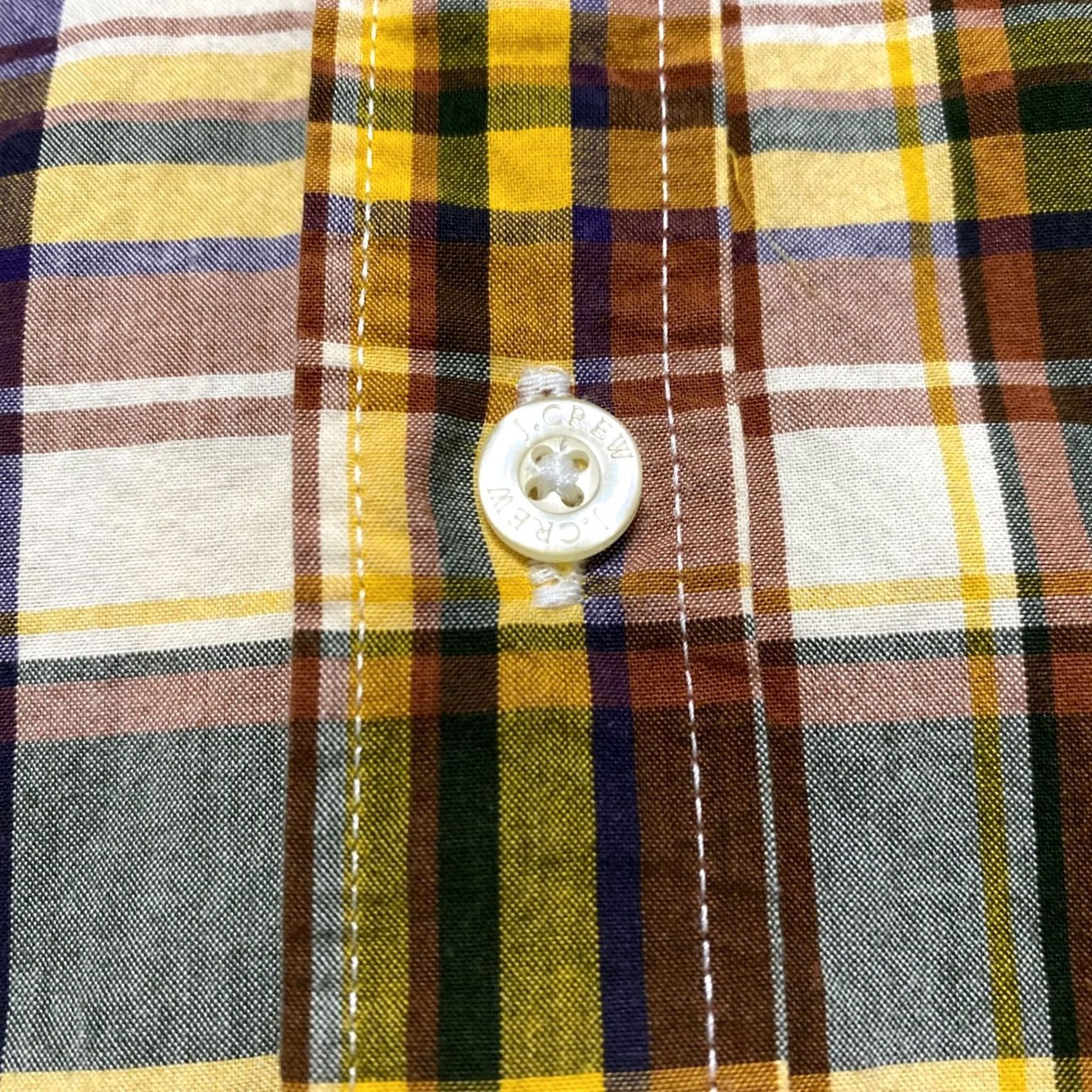 J.Crew J. Crew Mens Medium Multicolor Plaid Long Sleeve Button-Down Shirt 100% Cotton Size US M / EU 48-50 / 2 - 6 Thumbnail