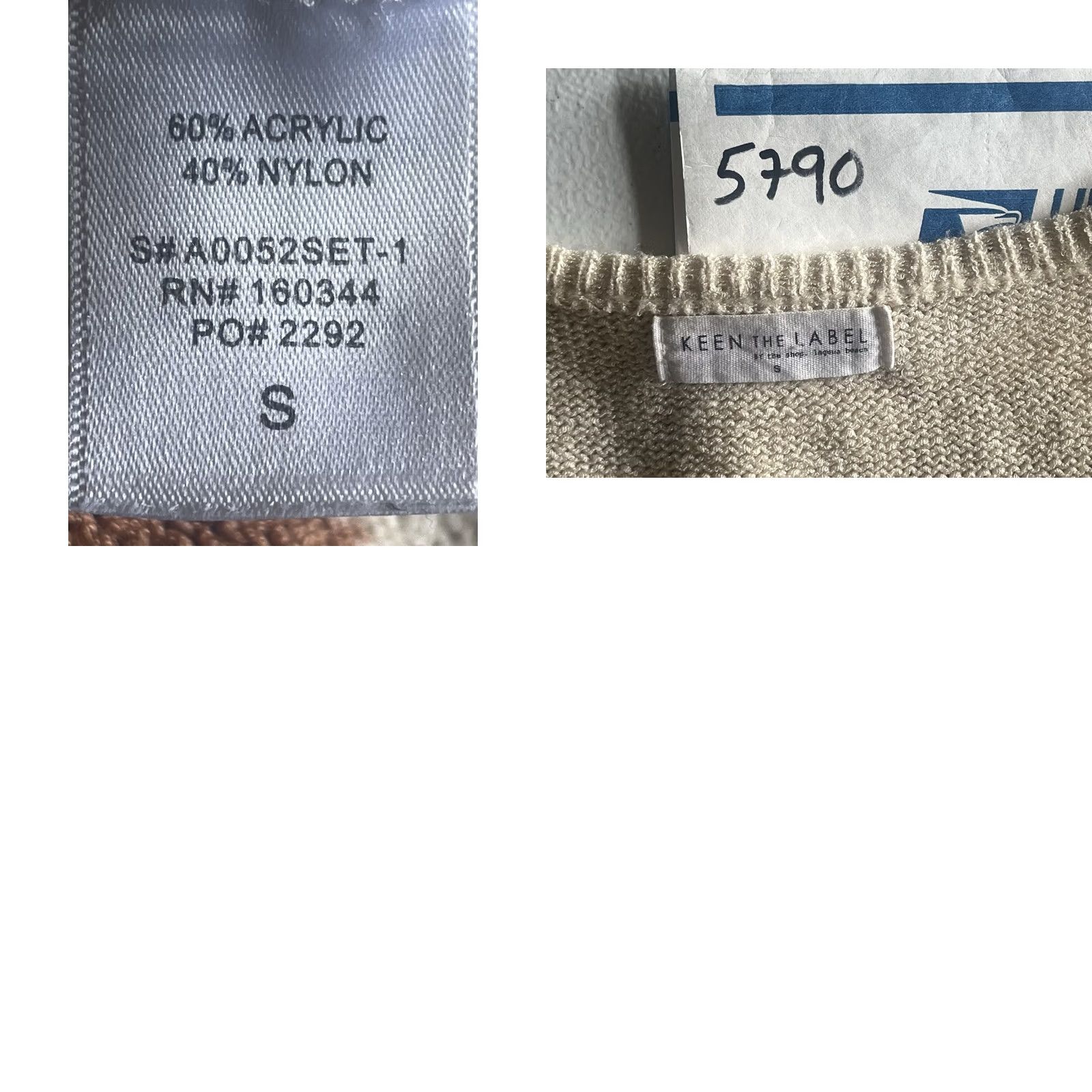 KEEN Keen the Label Tank Women's Tank S Beige Lightweight Knit Laguna Beach Summer V-Neck Sleeveless Casual Regular Size S / US 4 / IT 40 - 8 Thumbnail