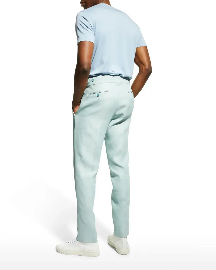 Tom Ford o1loc1c0325 PLZR01 Casual Pant in Light Cyan Size US 40 / EU 56 - 3 Thumbnail