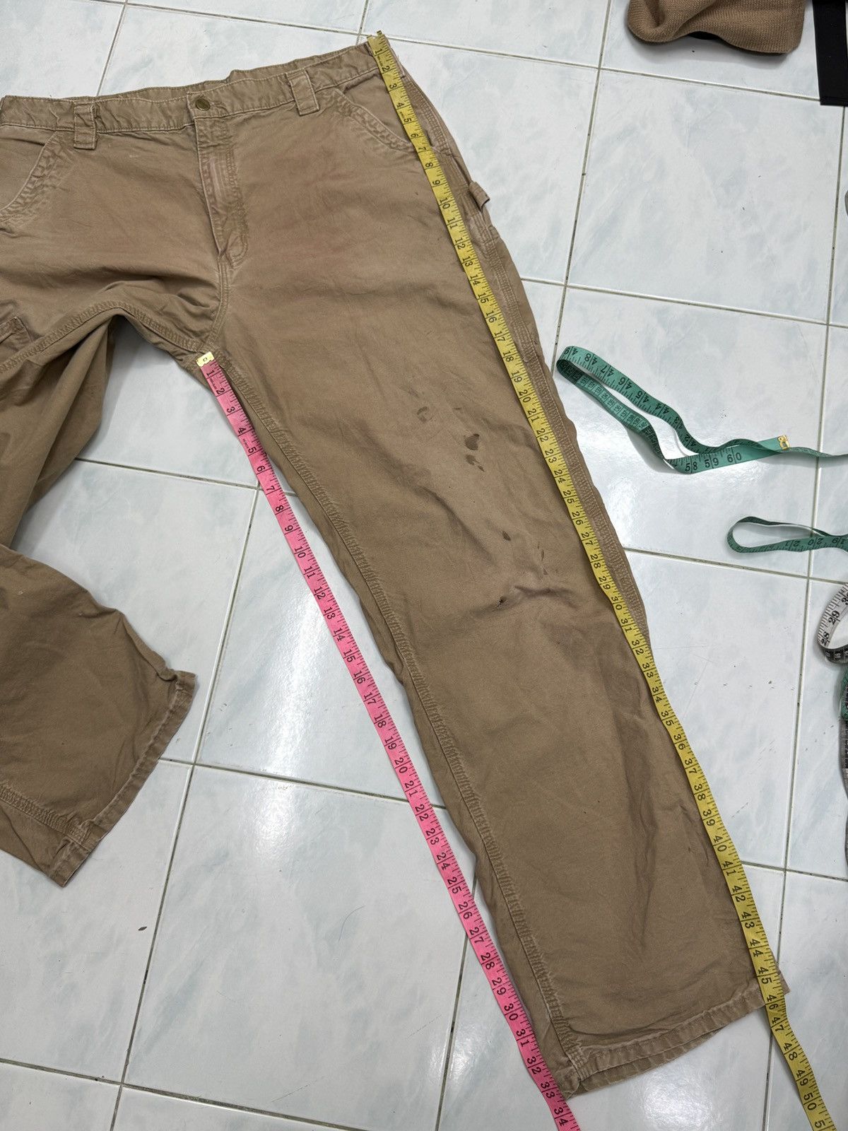 Carhartt 🔥🔥🔥STEALS VTG CARHARTT WORKERS PANTS Size US 37 - 20 Thumbnail