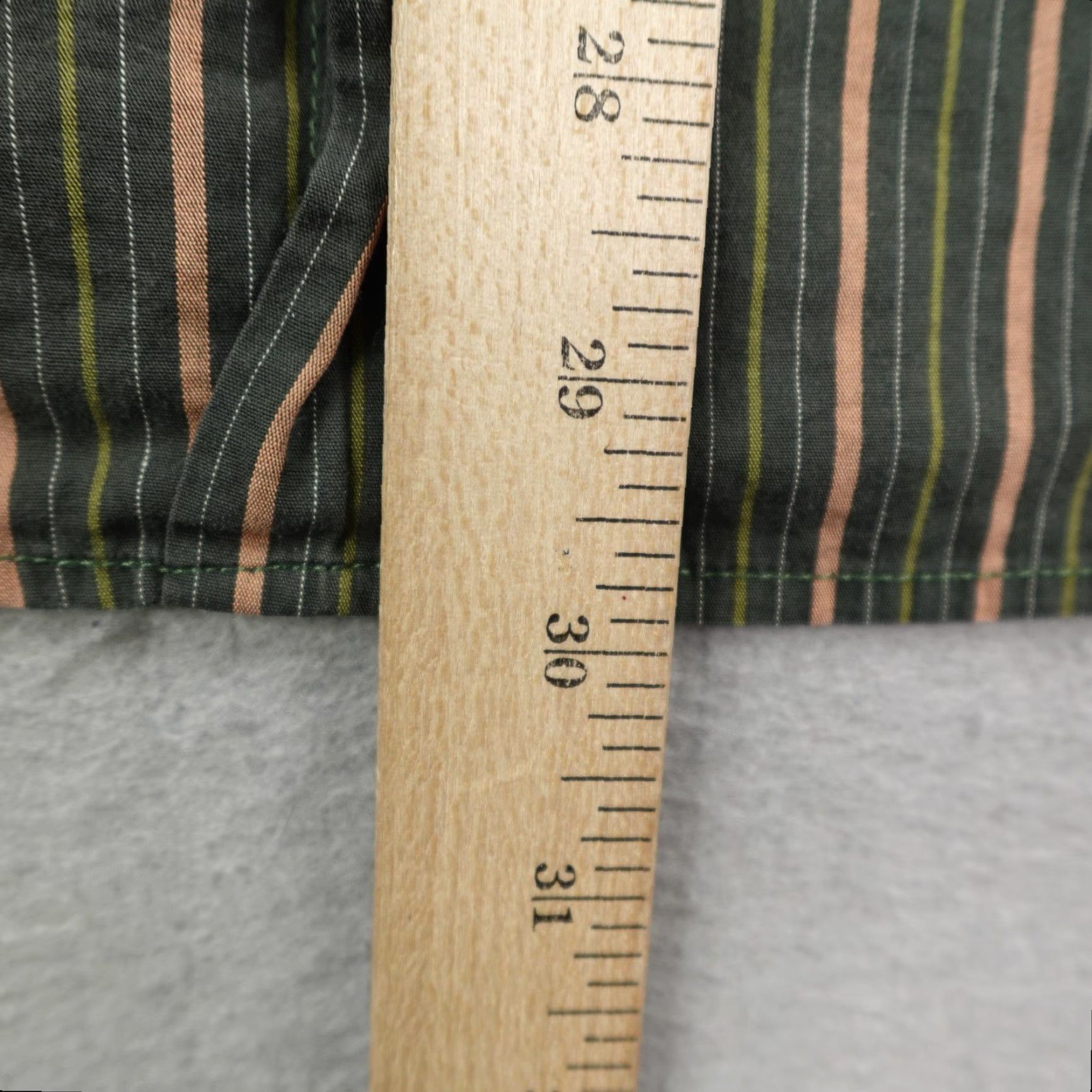Dolce & Gabbana VINTAGE Dolce & Gabbana Button-Up Shirt Men’s Large Green Striped Italian Designer Cotton Size US L / EU 52-54 / 3 - 6 Thumbnail
