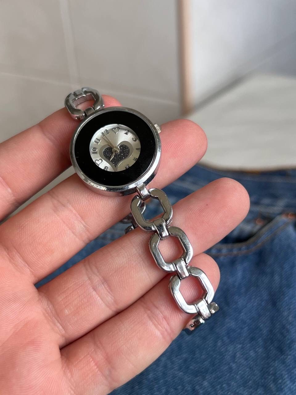 Japanese Brand × Vintage Vintage ❤️ Heart Japanese style futuristic Steel Watch Size ONE SIZE - 5 Thumbnail