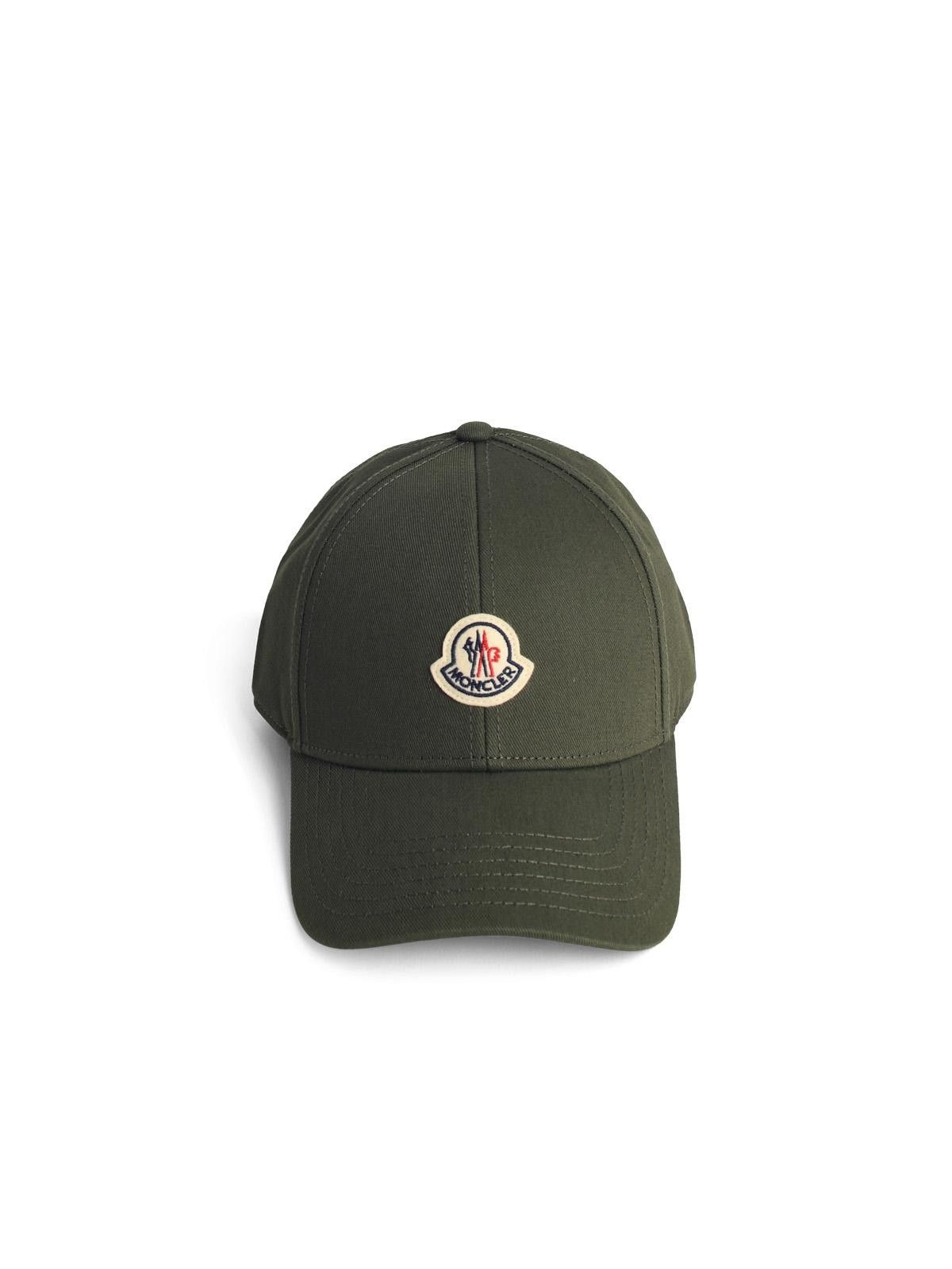 Moncler MONCLER Green Cotton Cap Size ONE SIZE - 1 Thumbnail