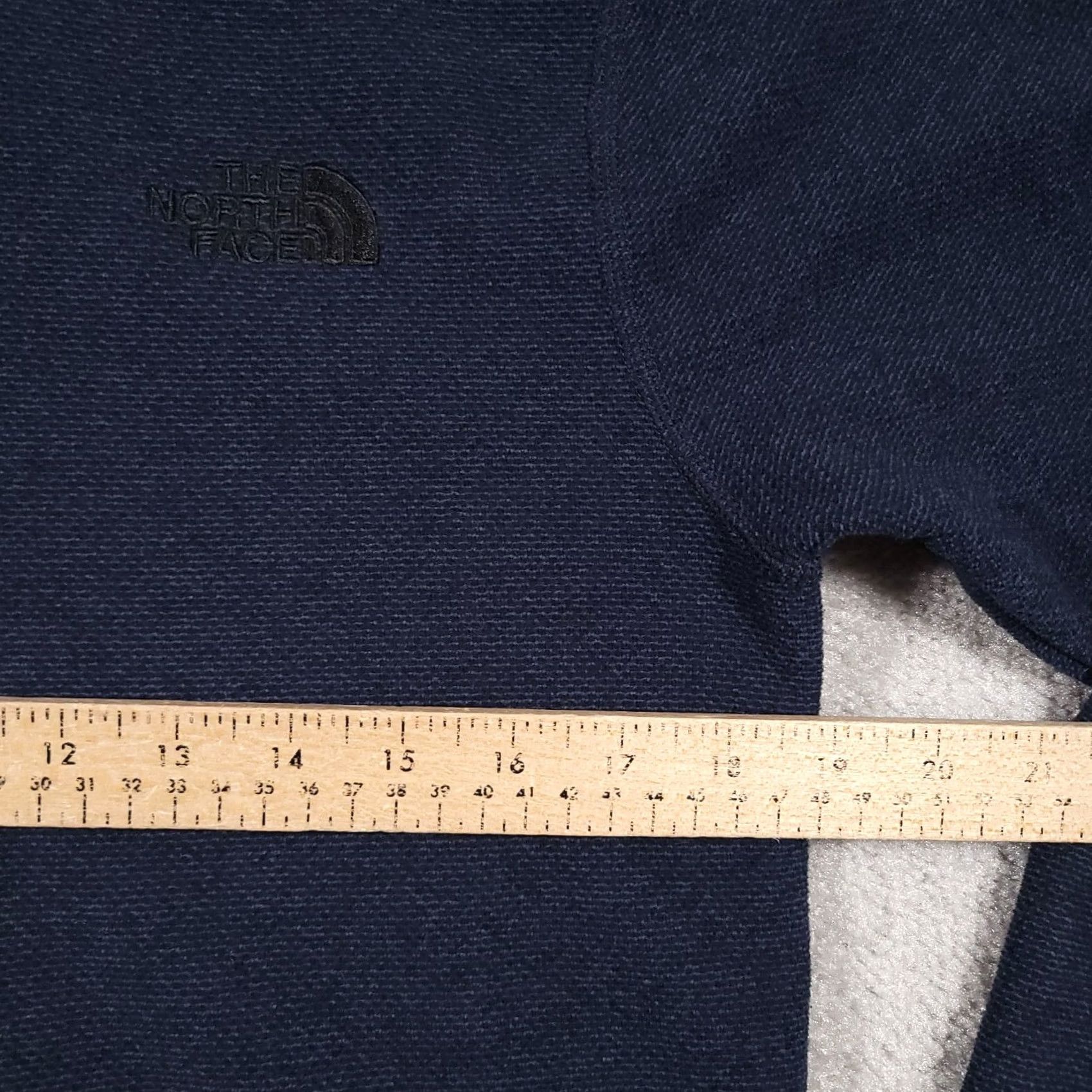 The North Face The North Face 1/2 Zip Shirt Mens Small Blue Textured Knit Fleece Lined Heavy Size US S / EU 44-46 / 1 - 7 Thumbnail