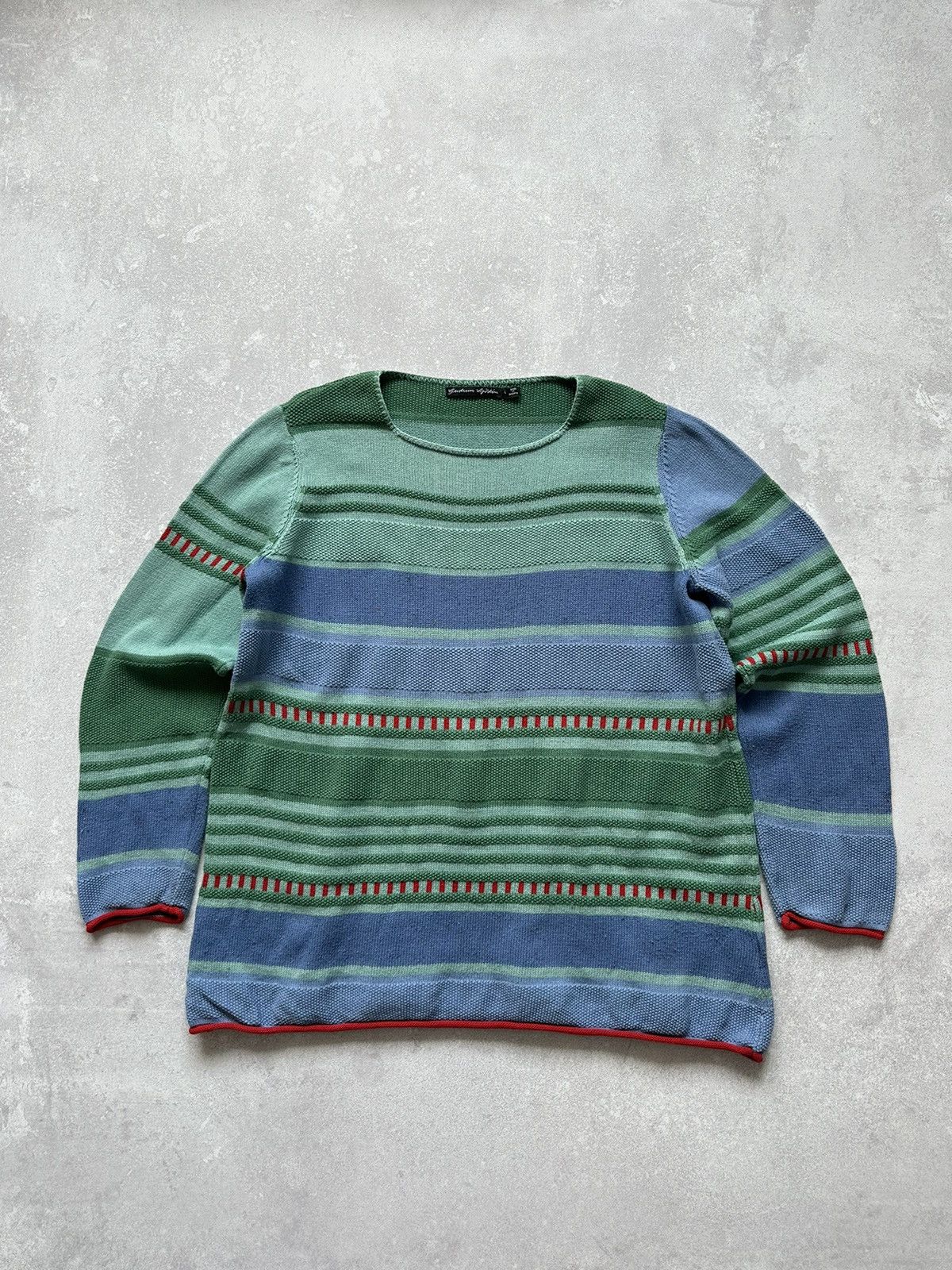 Gudrun Sjoden Gudrun Sjoden Cotton Knit Striped Sweater Pullover Womens L Size L / US 10 / IT 46 - 1 Thumbnail