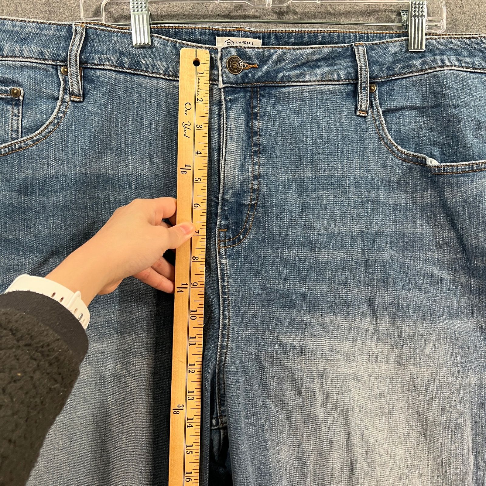 Other Candace Cameron Bure Cropped Straight Leg Jeans BigSur Size 26" / US 2 / IT 38 - 8 Thumbnail