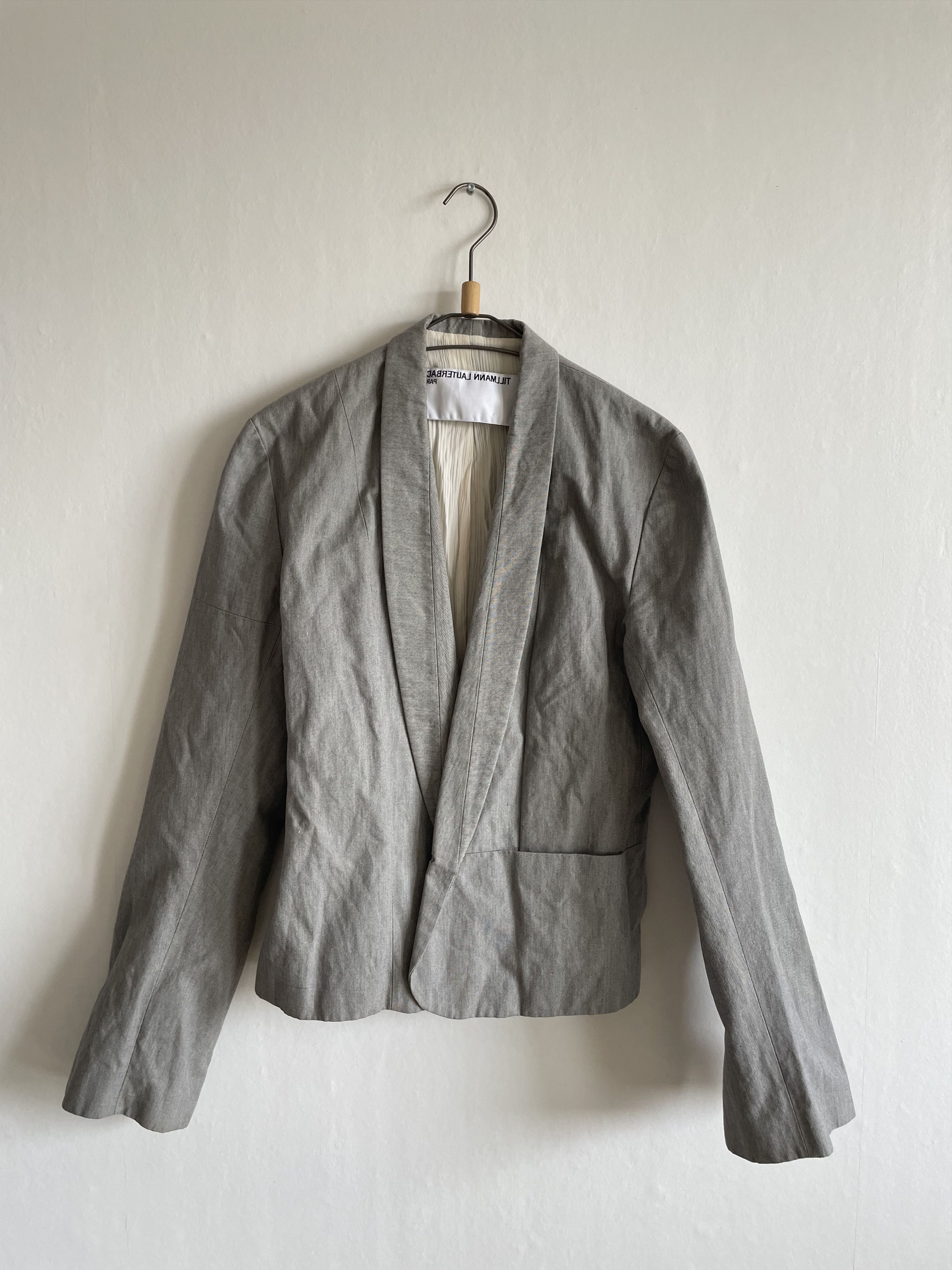 Tillmann Lauterbach Tillmann Lauterbach Asymmetric Cotton Blazer Size M / US 6-8 / IT 42-44 - 1 Thumbnail