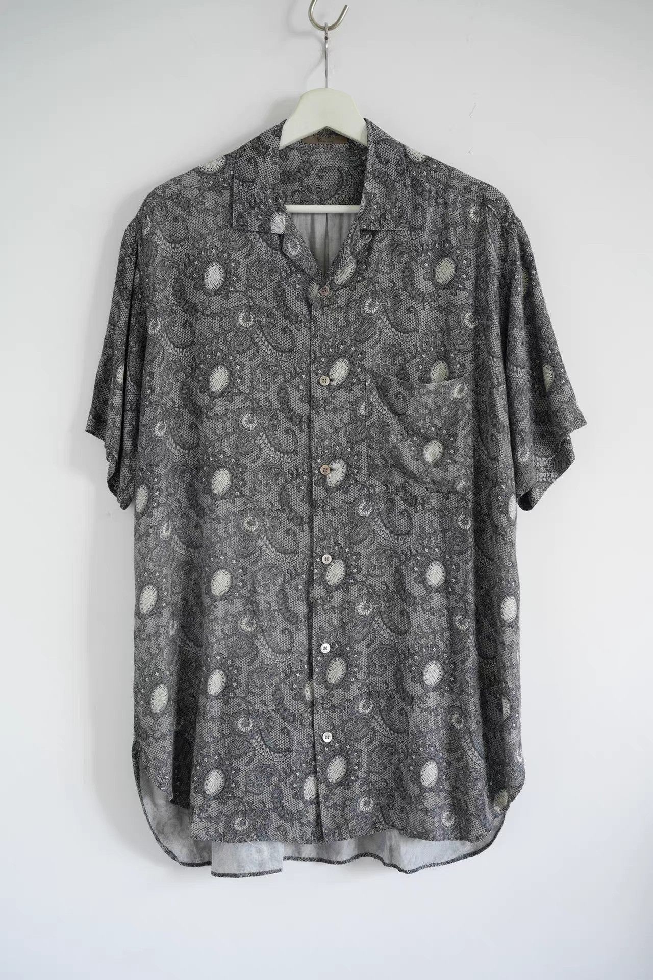 Yohji Yamamoto Yohji Yamamoto Tree of Life Short Sleeve Shirt K4 Size US L / EU 52-54 / 3 - 1 Thumbnail