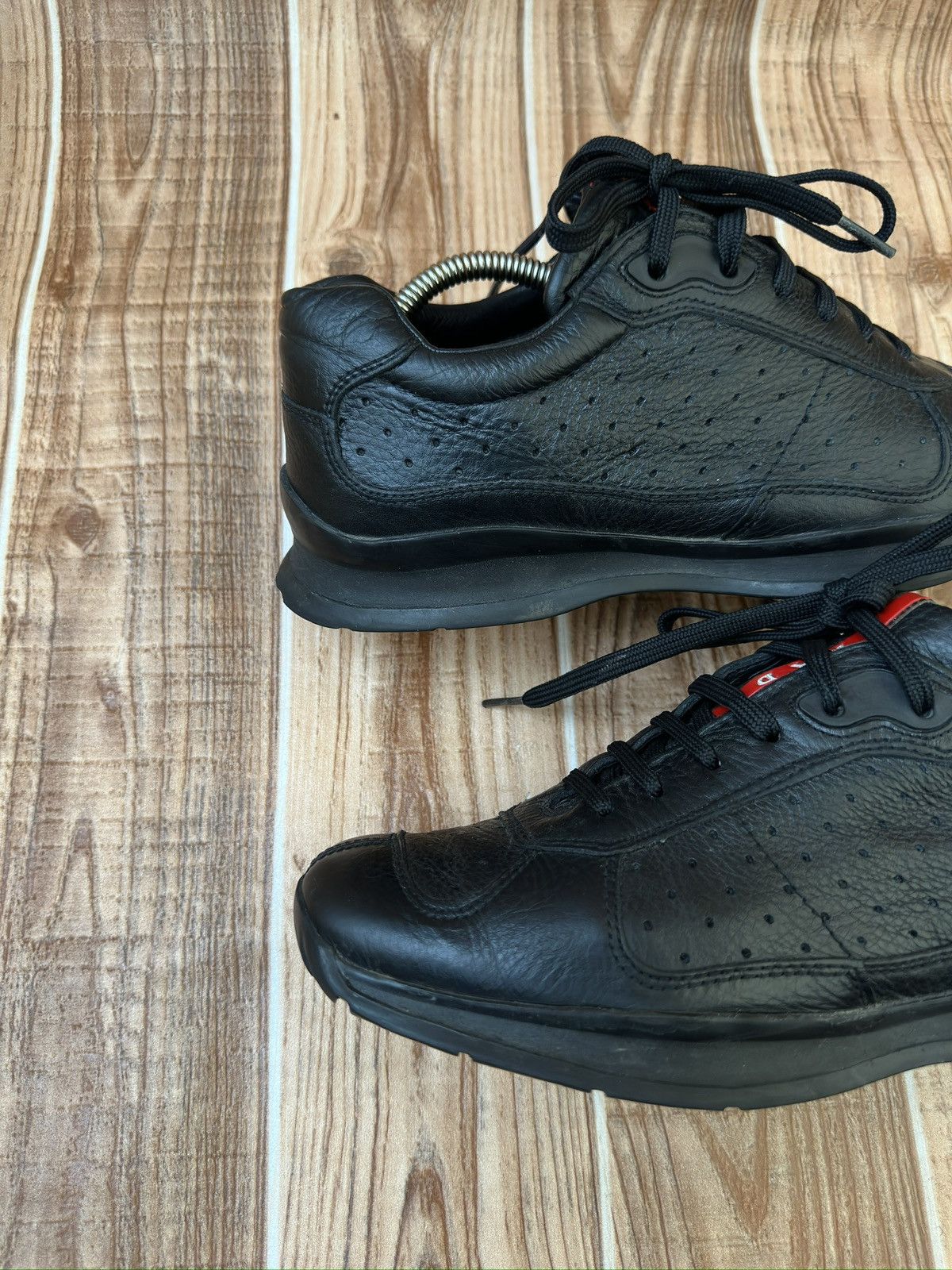 Prada Vintage Prada Sport Allacciata Regata Gym Nero Sneakers. Size US 7.5 / EU 40-41 - 11 Thumbnail