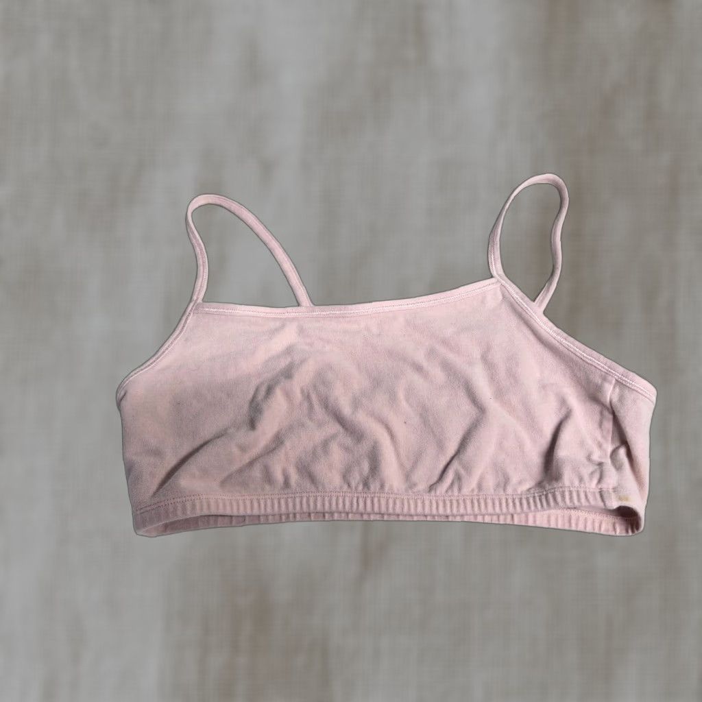 Vintage Fruit Of The Loom Sports Bra Low Impact Adult Women's Size 40 Pink Non-Padded Activewear