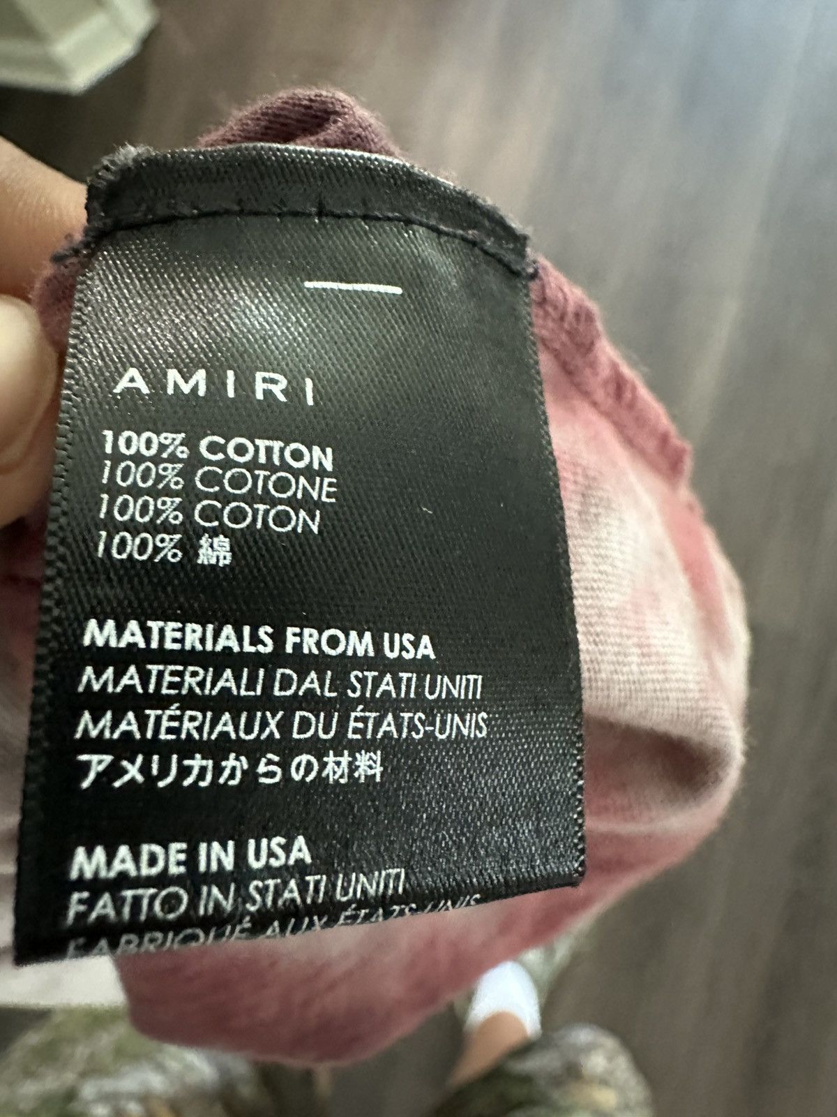 Amiri AMIRI Spiral Tie-Dye Logo Tee – Red/Black/White Size US M / EU 48-50 / 2 - 3 Thumbnail