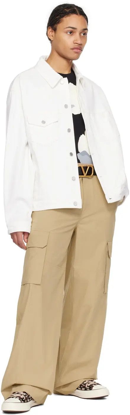 Valentino o1y0525 Denim Jacket in White Size US S / EU 44-46 / 1 - 4 Thumbnail