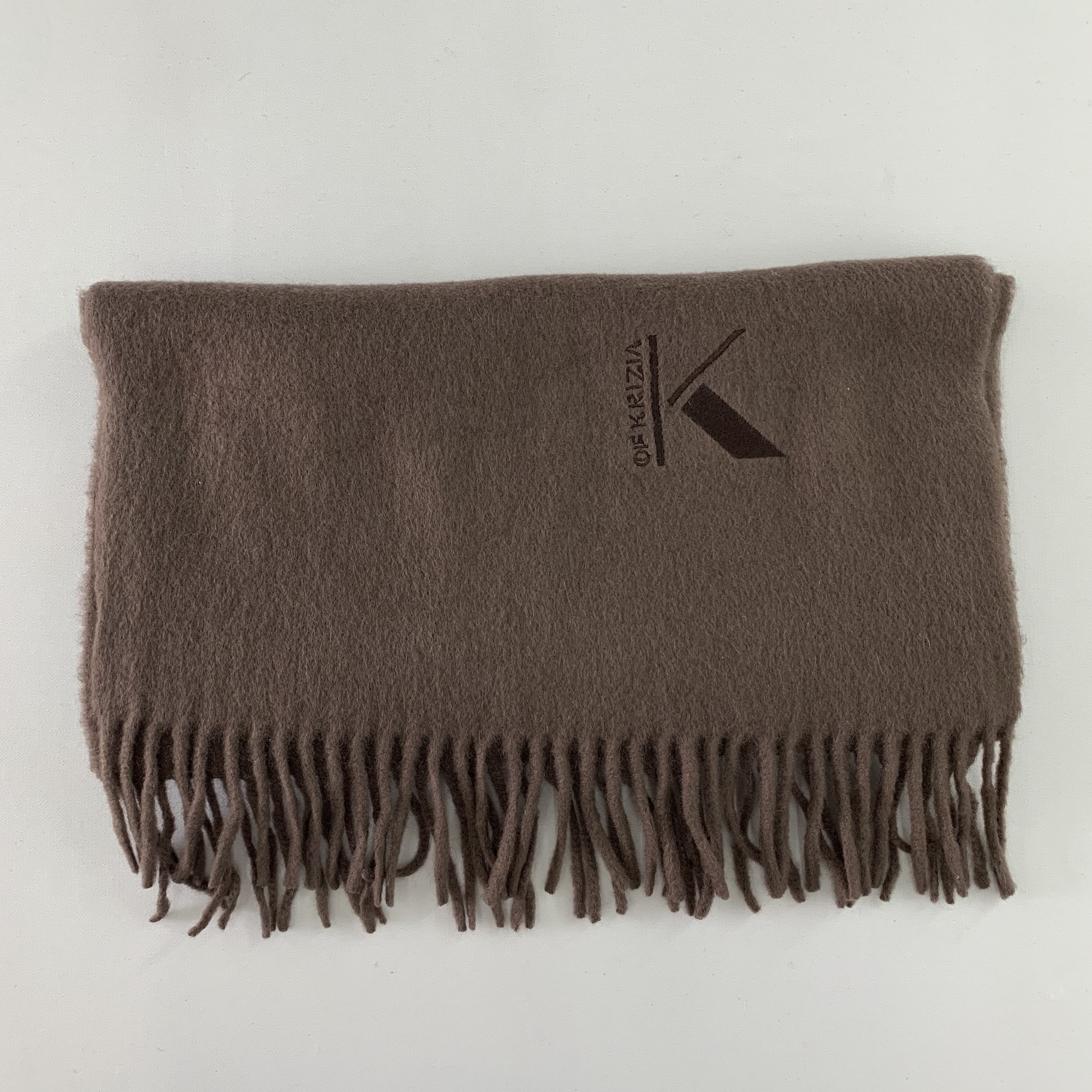 Krizia Uomo Krizia Scarf Wool Muffler Neck Wrap BL4306 Size ONE SIZE - 3 Thumbnail