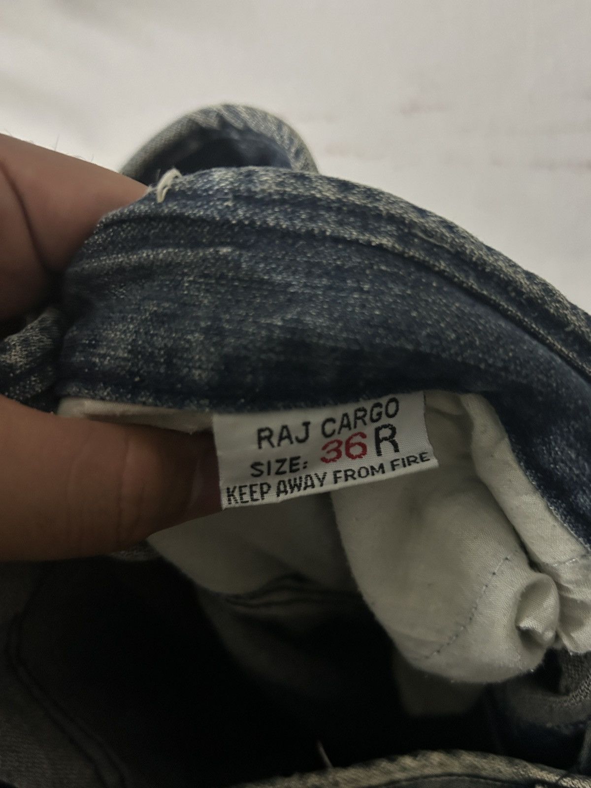 If Six Was Nine × Japanese Brand × Le Grande Bleu (L.G.B.) Emporio Cargo Multi Pocket Jeans Sick Acid Wash I6w9 Design Size US 37 - 8 Thumbnail