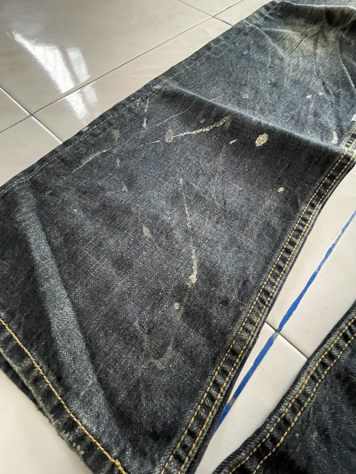 If Six Was Nine Shredded Studded Distressed Painter Japanese Brand Jeans Size US 32 / EU 48 - 11 Thumbnail