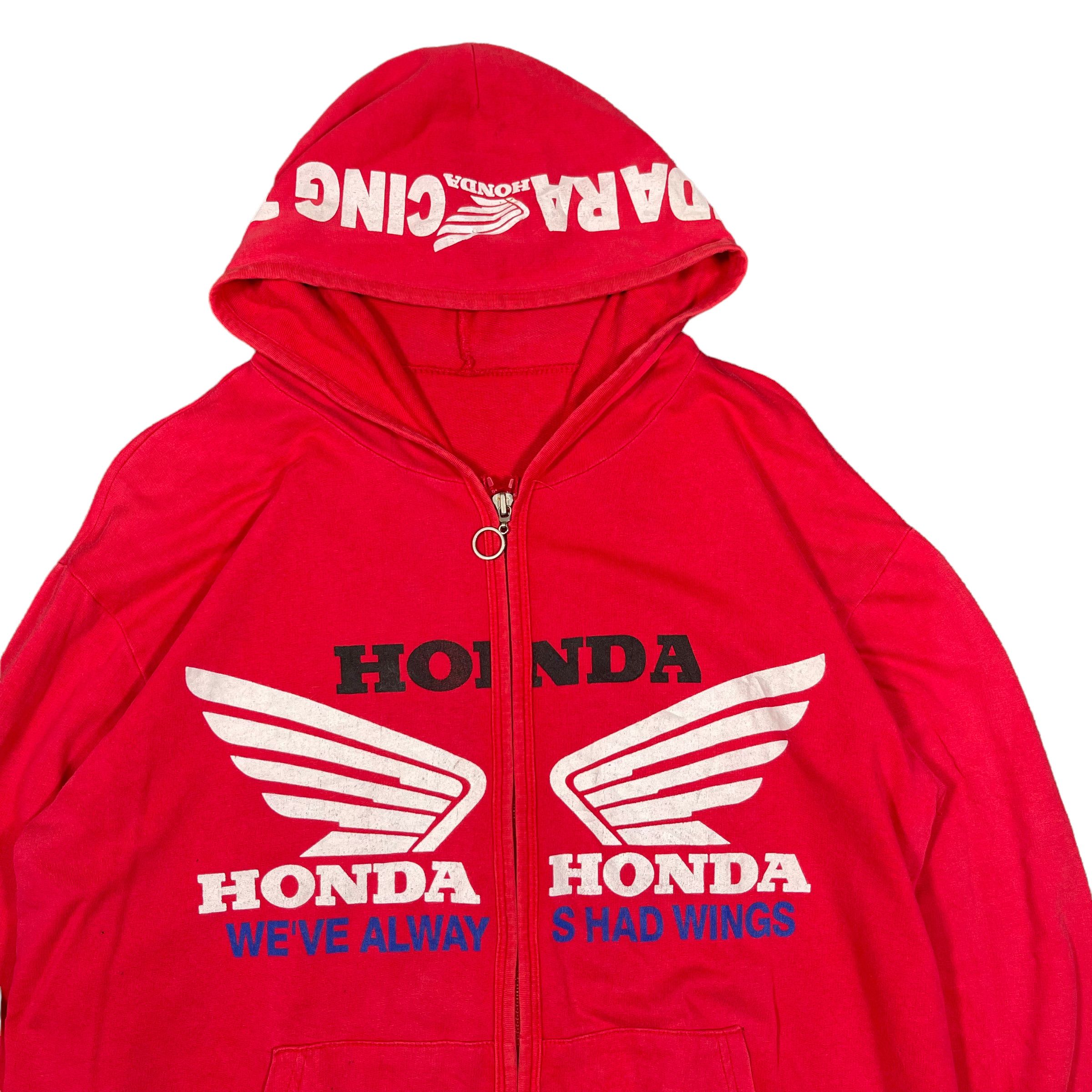 Honda × Vintage Vintage 90s Honda Racing Zipper Hoodie Size US M / EU 48-50 / 2 - 5 Thumbnail