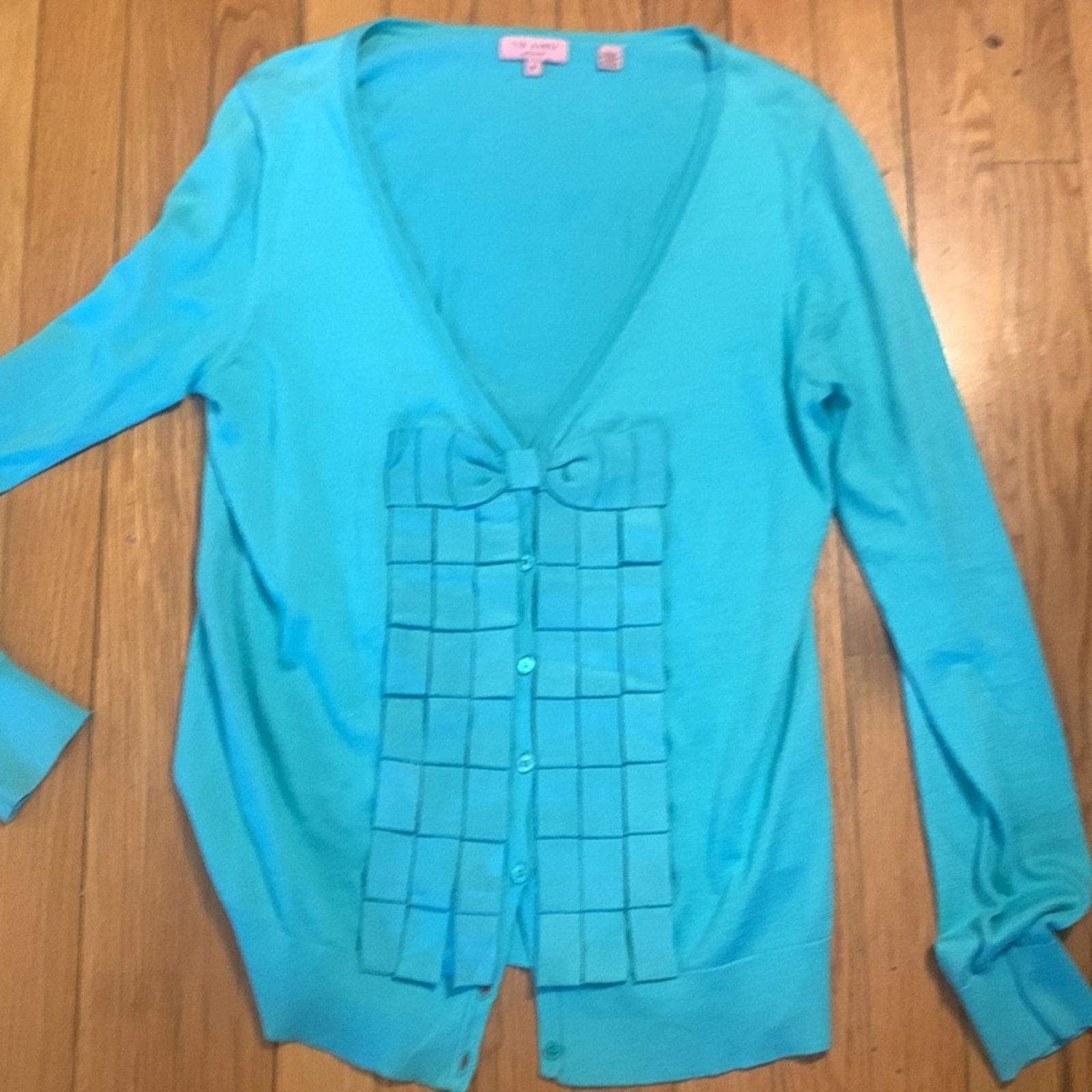 Ted Baker Ted Baker Mint Green Cardigan multiple bows embellishment Size S / US 4 / IT 40 - 8 Thumbnail