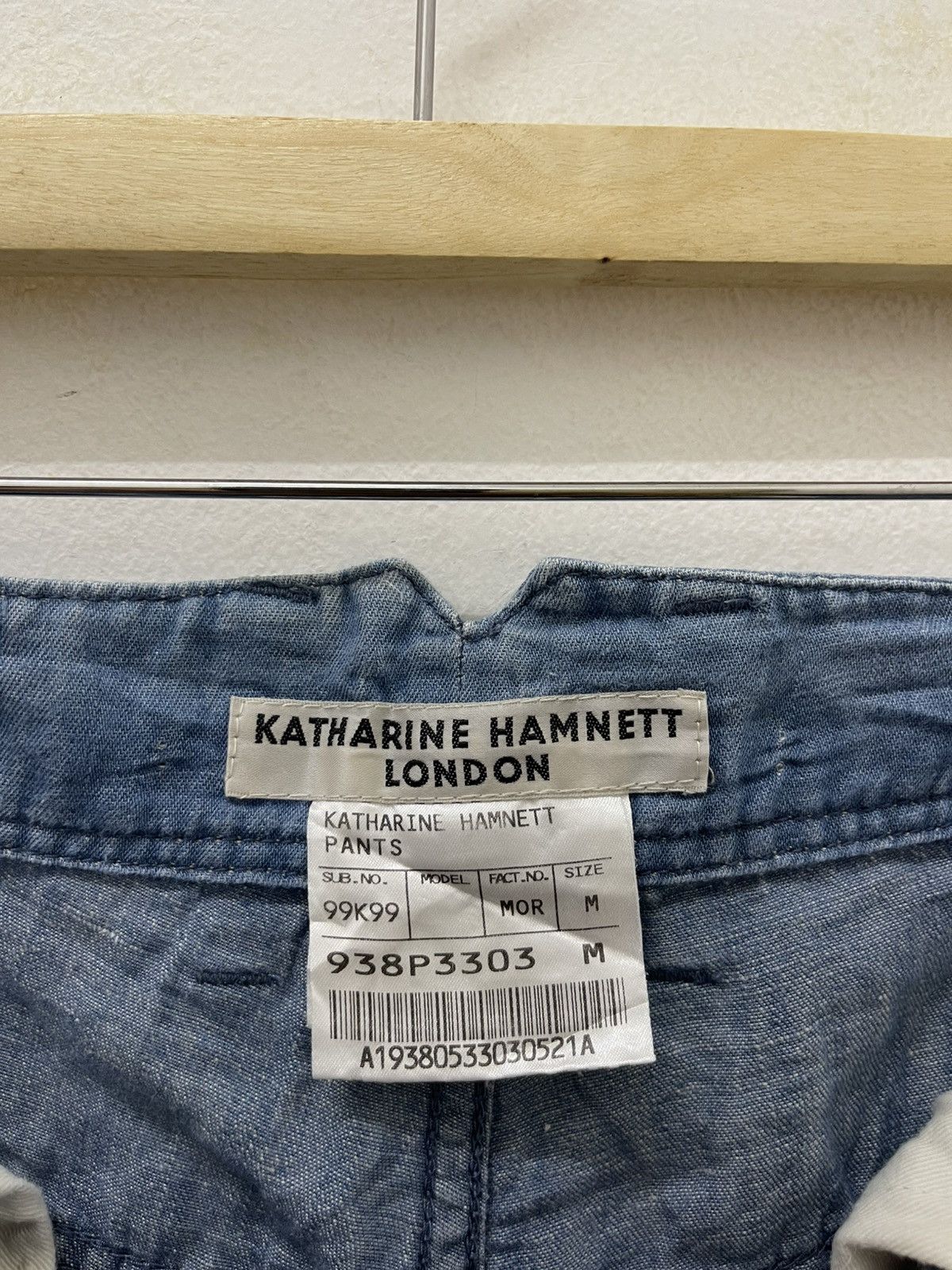 Katharine Hamnett London Rare Vintage KATHARINE HAMNETT LONDON Cotton Linen Pant Size US 30 / EU 46 - 14 Thumbnail