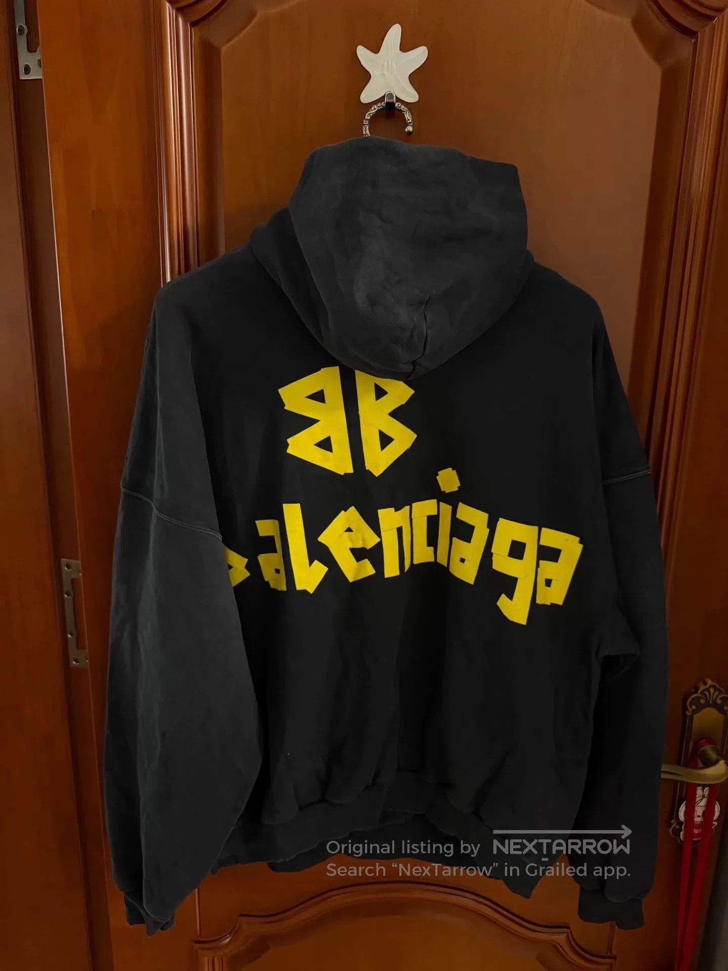 Balenciaga Balenciaga Black Tape Logo Hoodie. Size US XXL / EU 58 / 5 - 2 Thumbnail