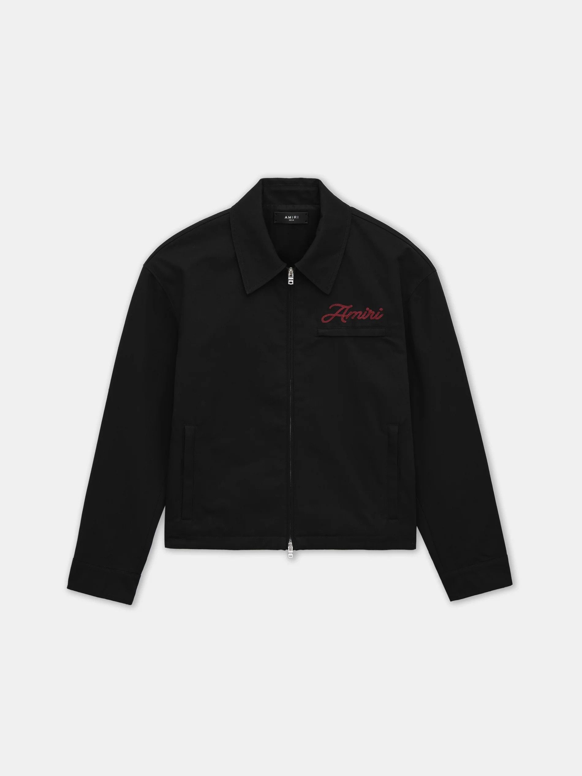 Amiri o1s1wg110126 Zip Blouson Jacket in Black Size US M / EU 48-50 / 2 - 2 Thumbnail